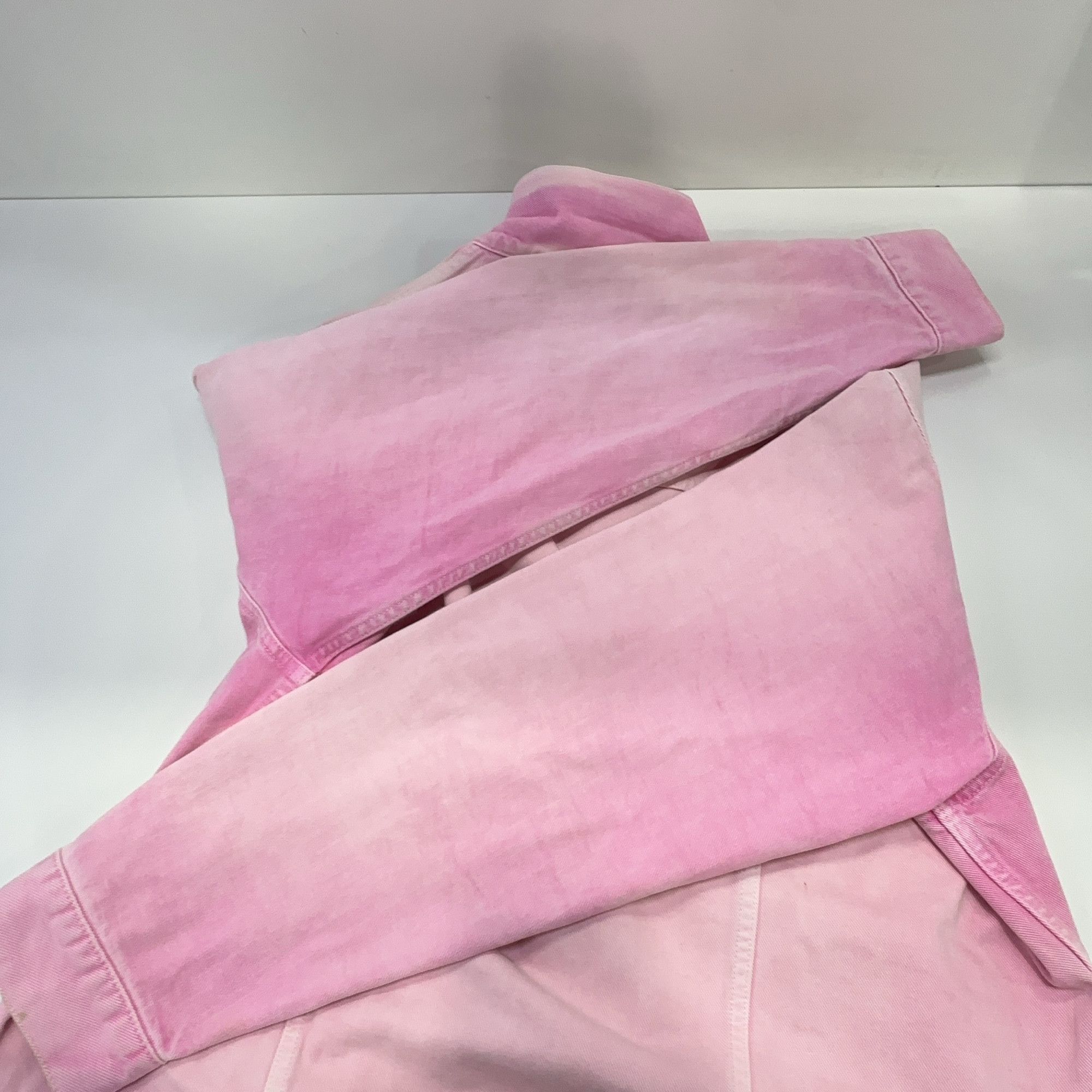 Balenciaga Balenciaga Pink Logo Denim Jacket Size 34 Size XXS / US 00 / IT 34 - 14 Thumbnail