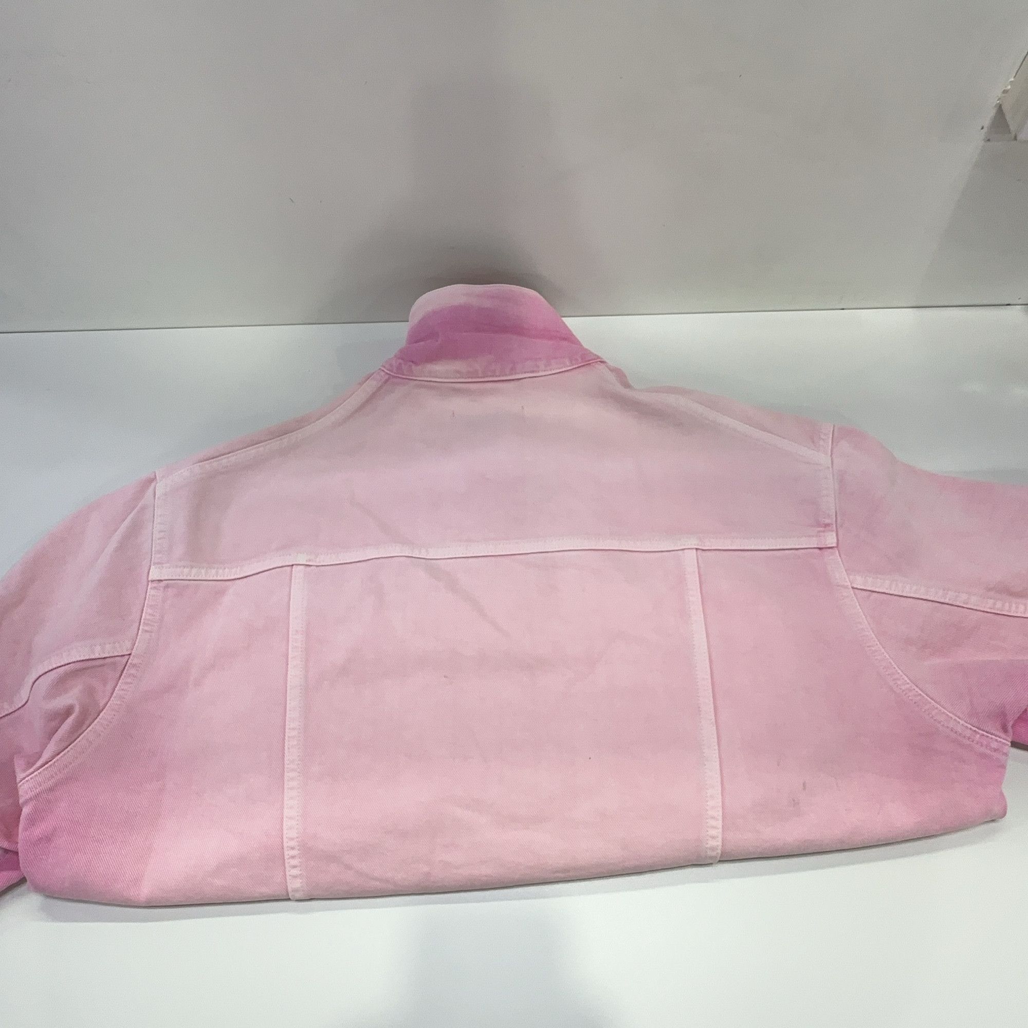 Balenciaga Balenciaga Pink Logo Denim Jacket Size 34 Size XXS / US 00 / IT 34 - 12 Thumbnail