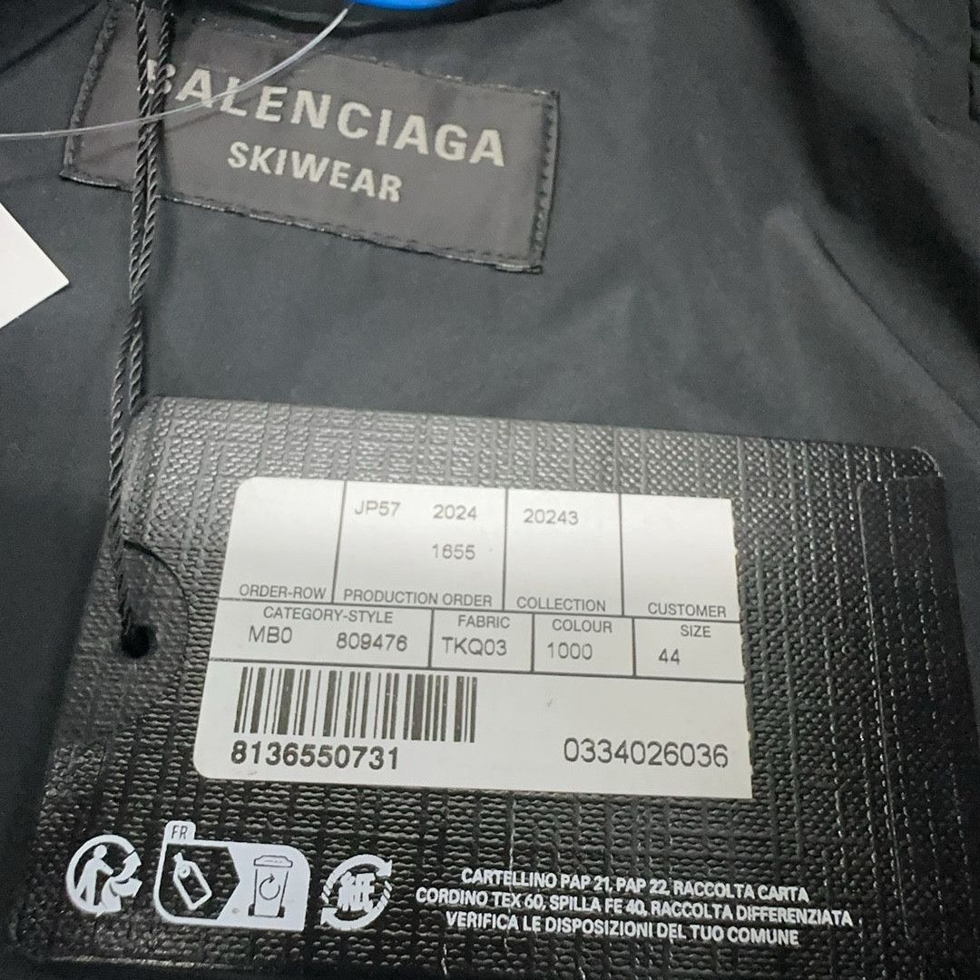 Balenciaga Balenciaga Skiwear Logo Tech Jacket Size 44 Size US S / EU 44-46 / 1 - 7 Thumbnail
