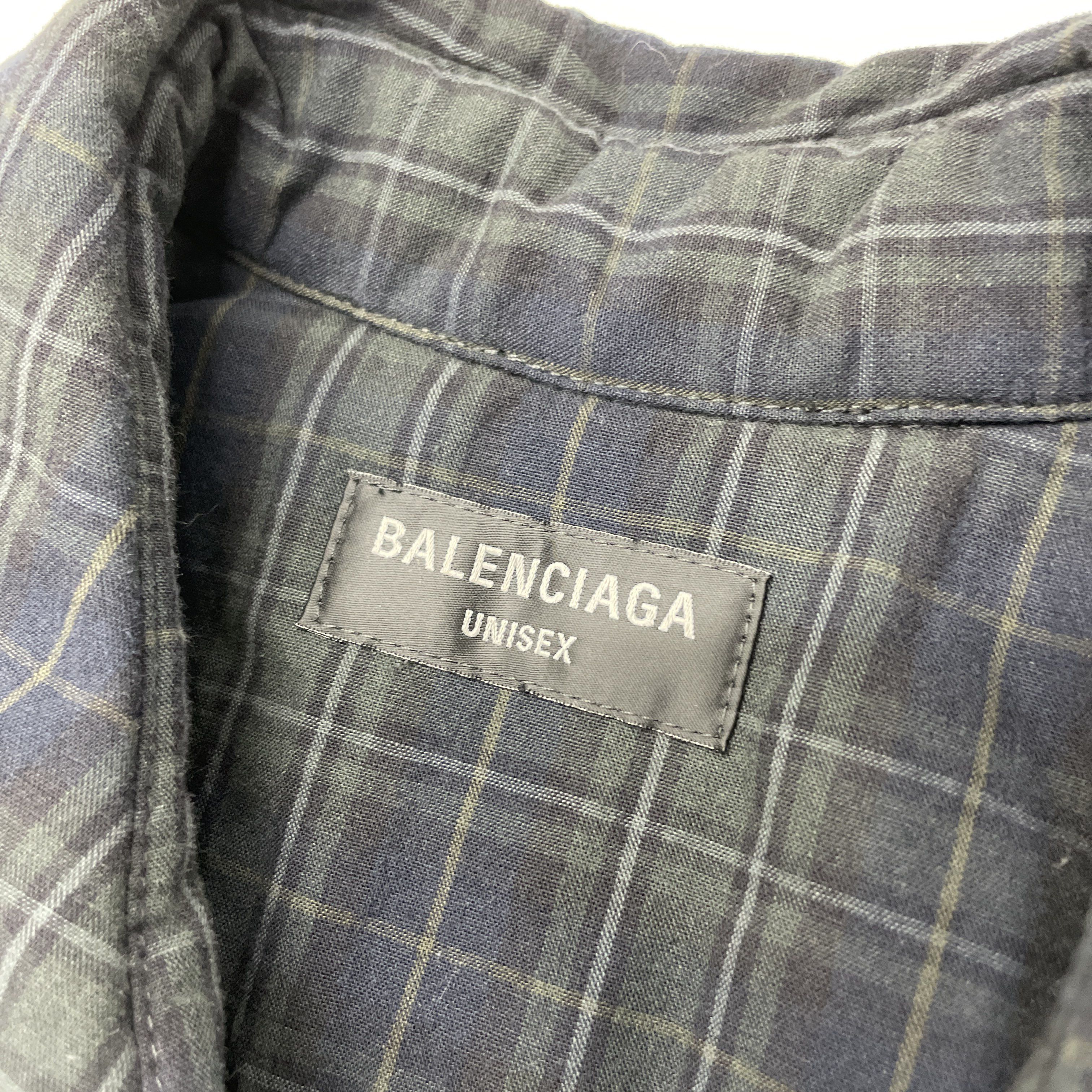 Balenciaga Balenciaga Plaid Shirt Size XS Size US XS / EU 42 / 0 - 3 Thumbnail