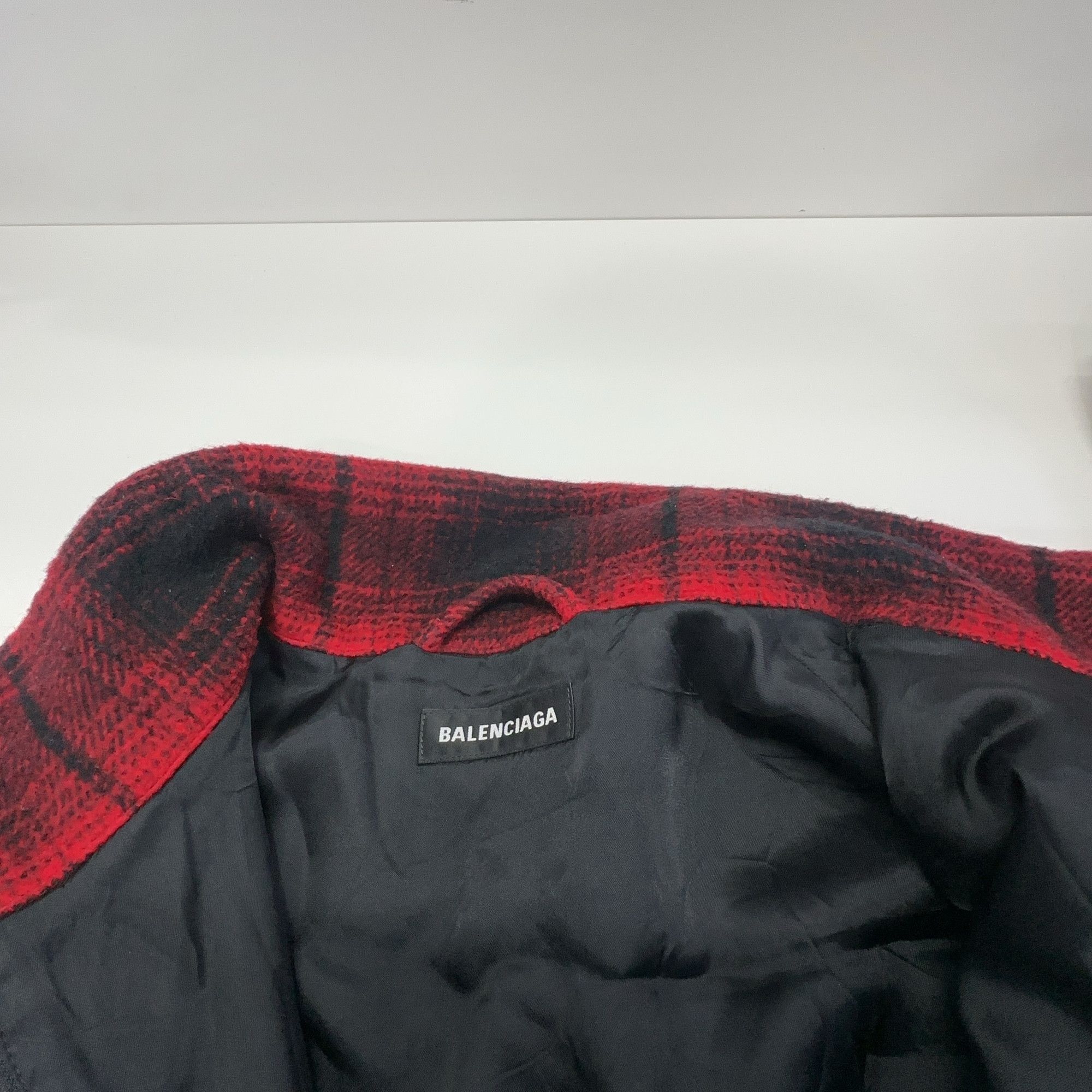 Balenciaga Balenciaga Plaid Logo Zip Jacket Size M Size US M / EU 48-50 / 2 - 5 Thumbnail