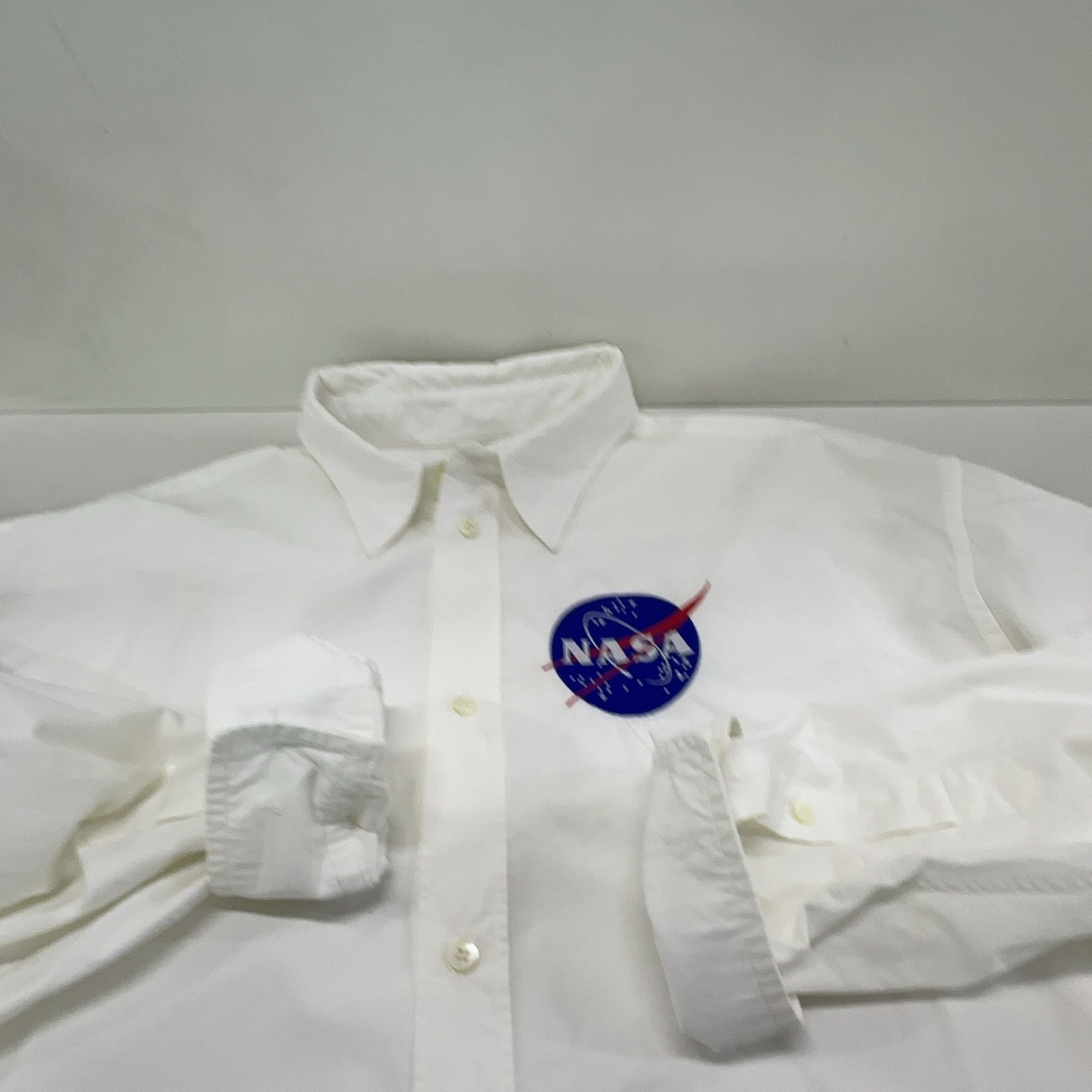 Balenciaga Balenciaga NASA Embroidery Button Up Shirt Size M Size US M / EU 48-50 / 2 - 9 Thumbnail