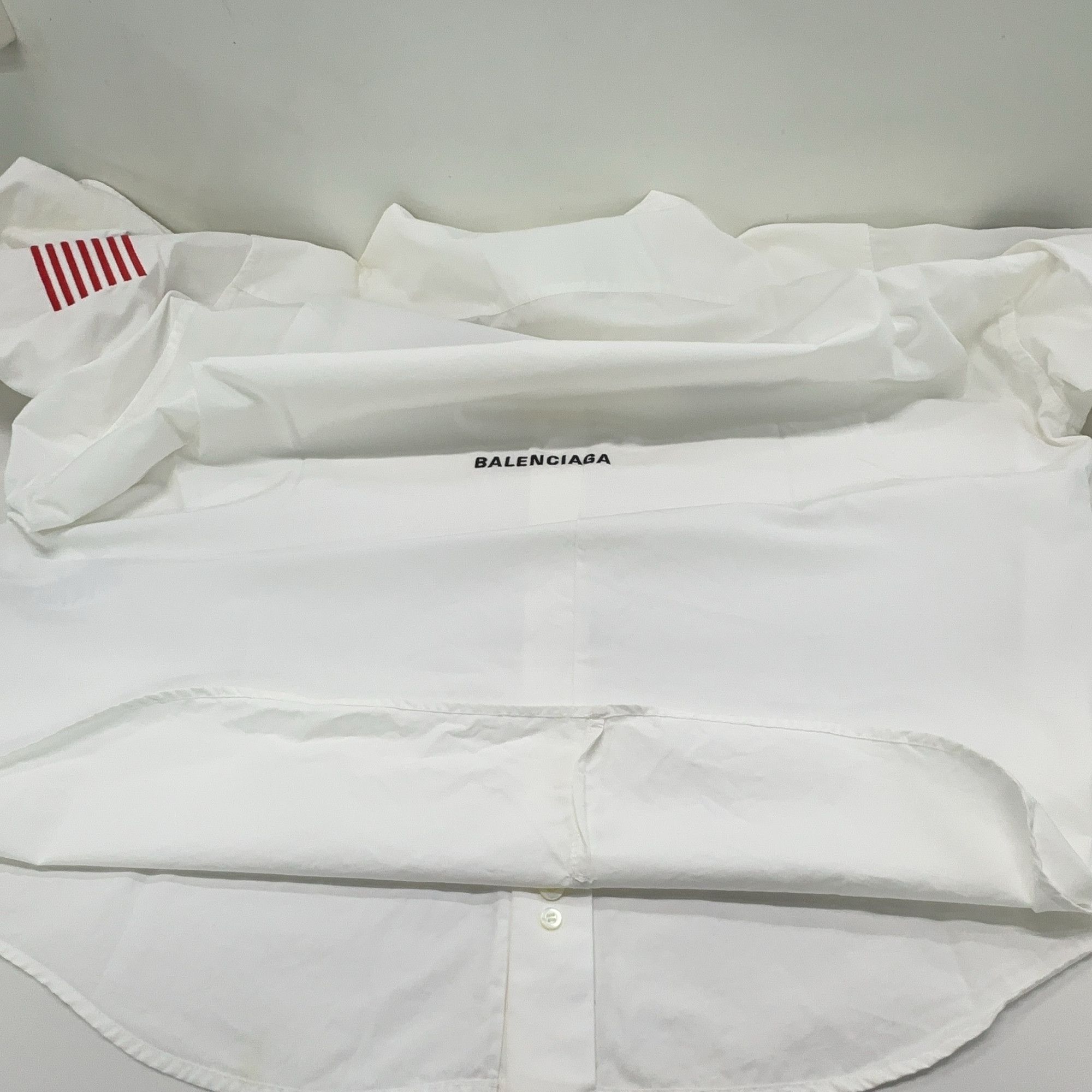 Balenciaga Balenciaga NASA Embroidery Button Up Shirt Size M Size US M / EU 48-50 / 2 - 11 Thumbnail