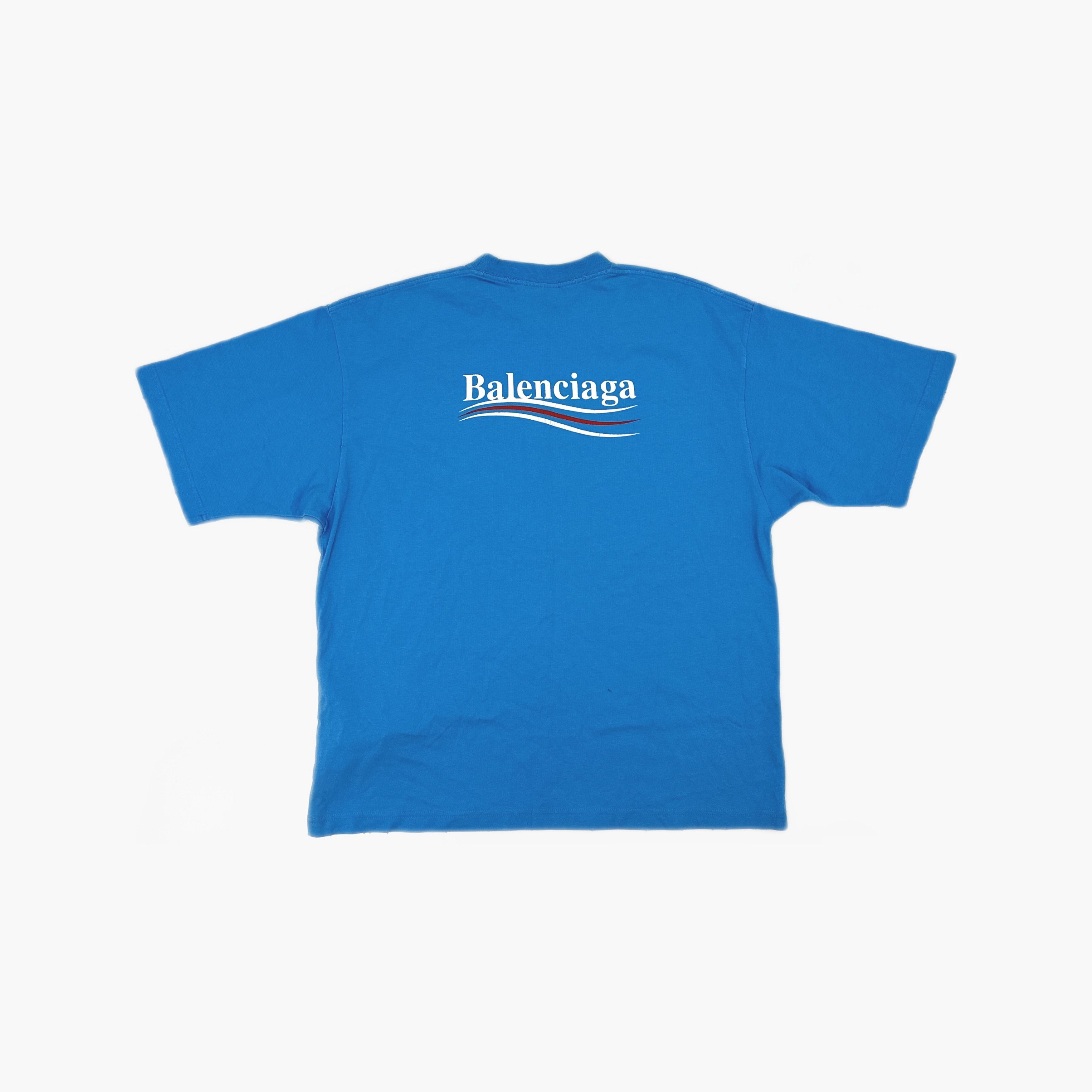Balenciaga Balenciaga Wave Logo Short Sleeve T-Shirt Size XS Size US XS / EU 42 / 0 - 2 Thumbnail