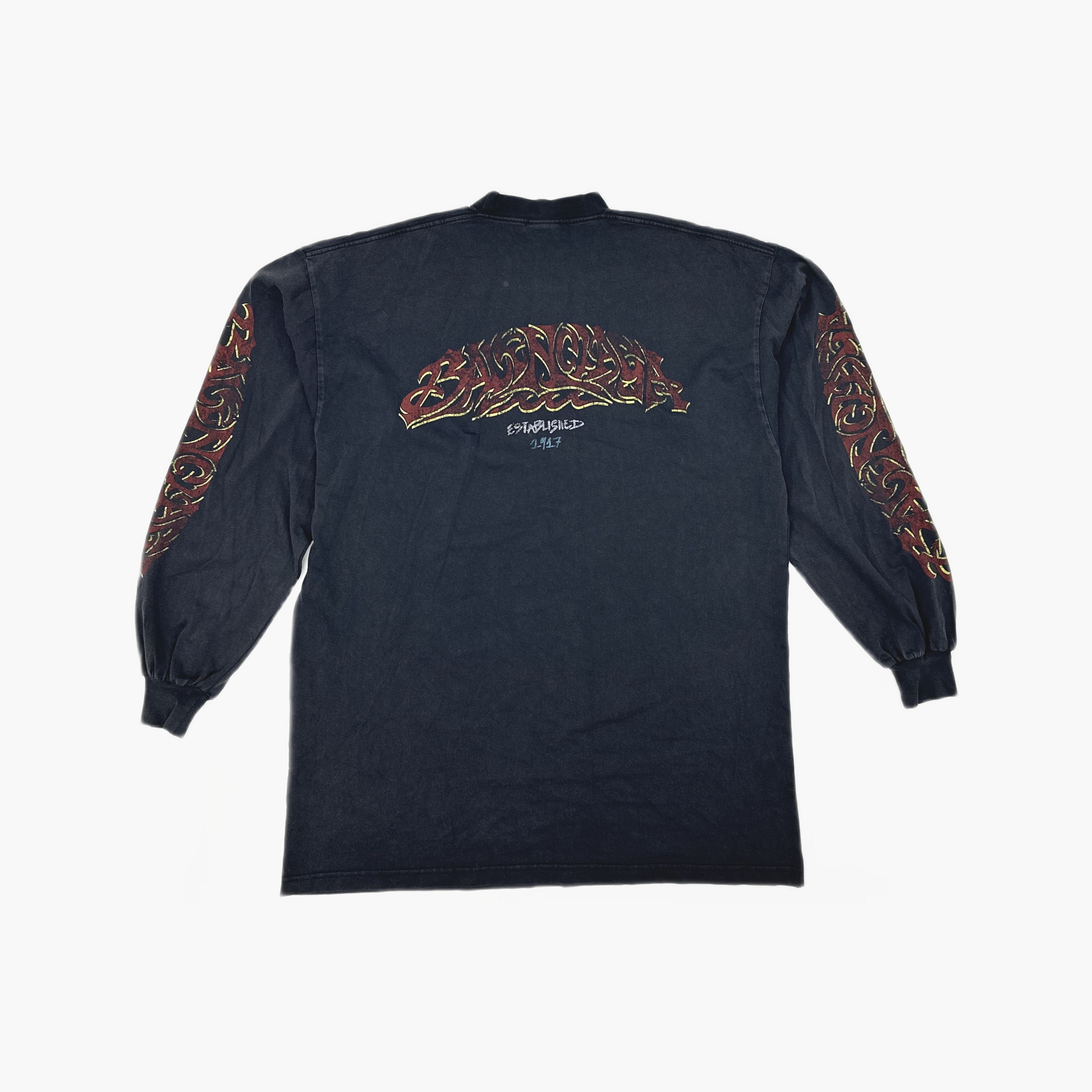 Balenciaga Balenciaga Established 1917 Long Sleeve T-Shirt US M Size US M / EU 48-50 / 2 - 2 Thumbnail