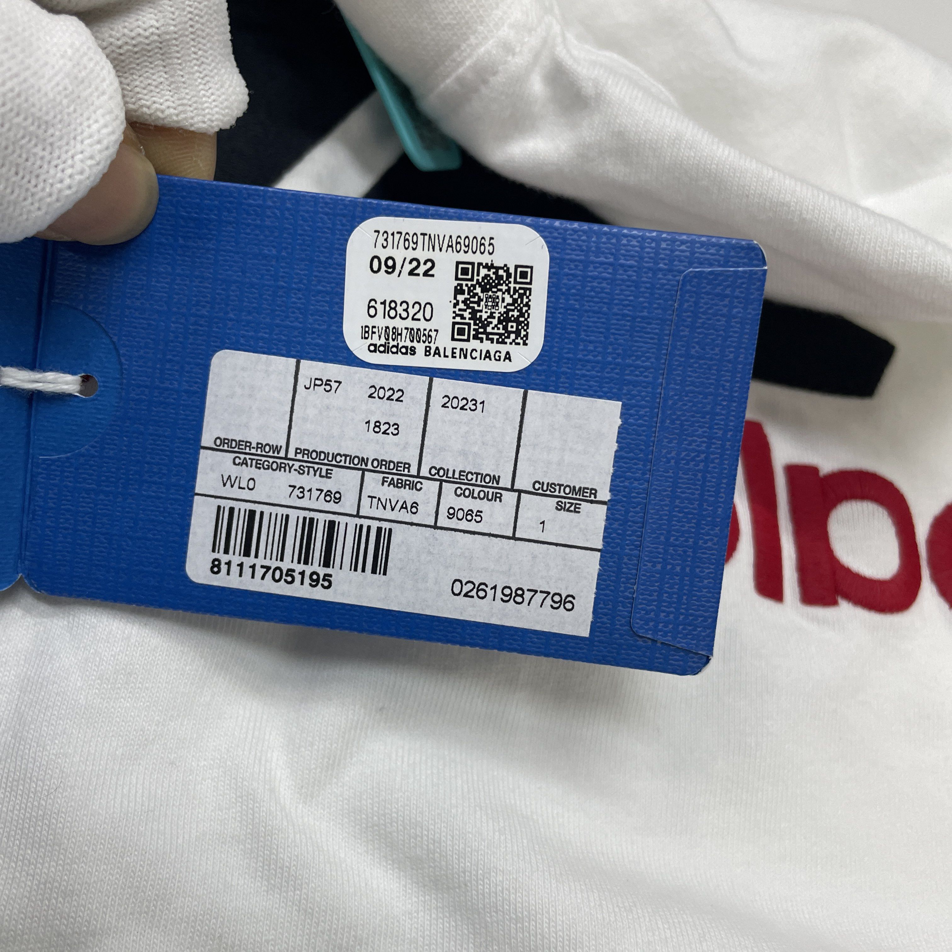 Adidas × Balenciaga Adidas Originals x Balenciaga Logo T-Shirt Size S Size US S / EU 44-46 / 1 - 4 Thumbnail