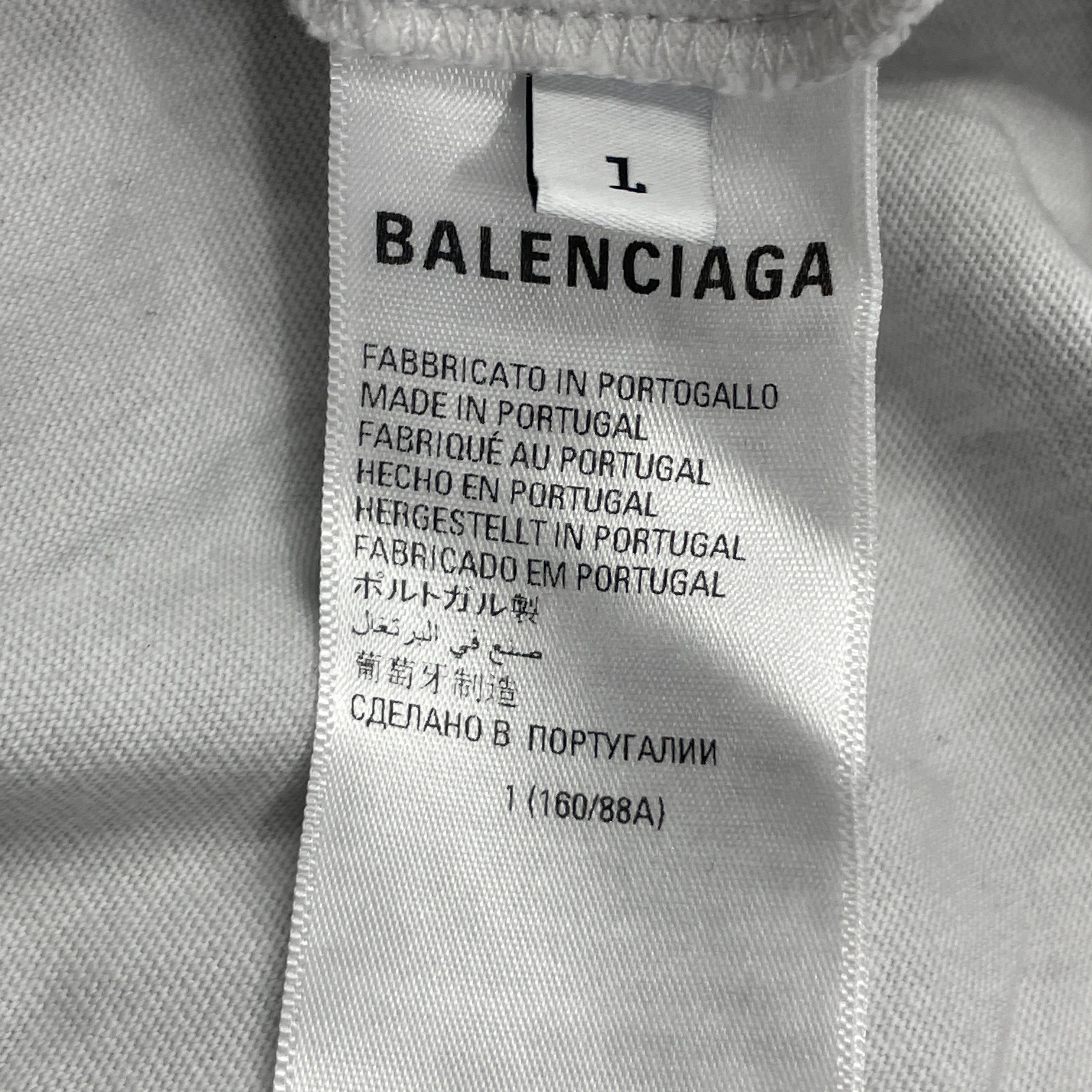 Balenciaga Balenciaga Logo Long Sleeve T-Shirt Size 1 Size US S / EU 44-46 / 1 - 4 Thumbnail