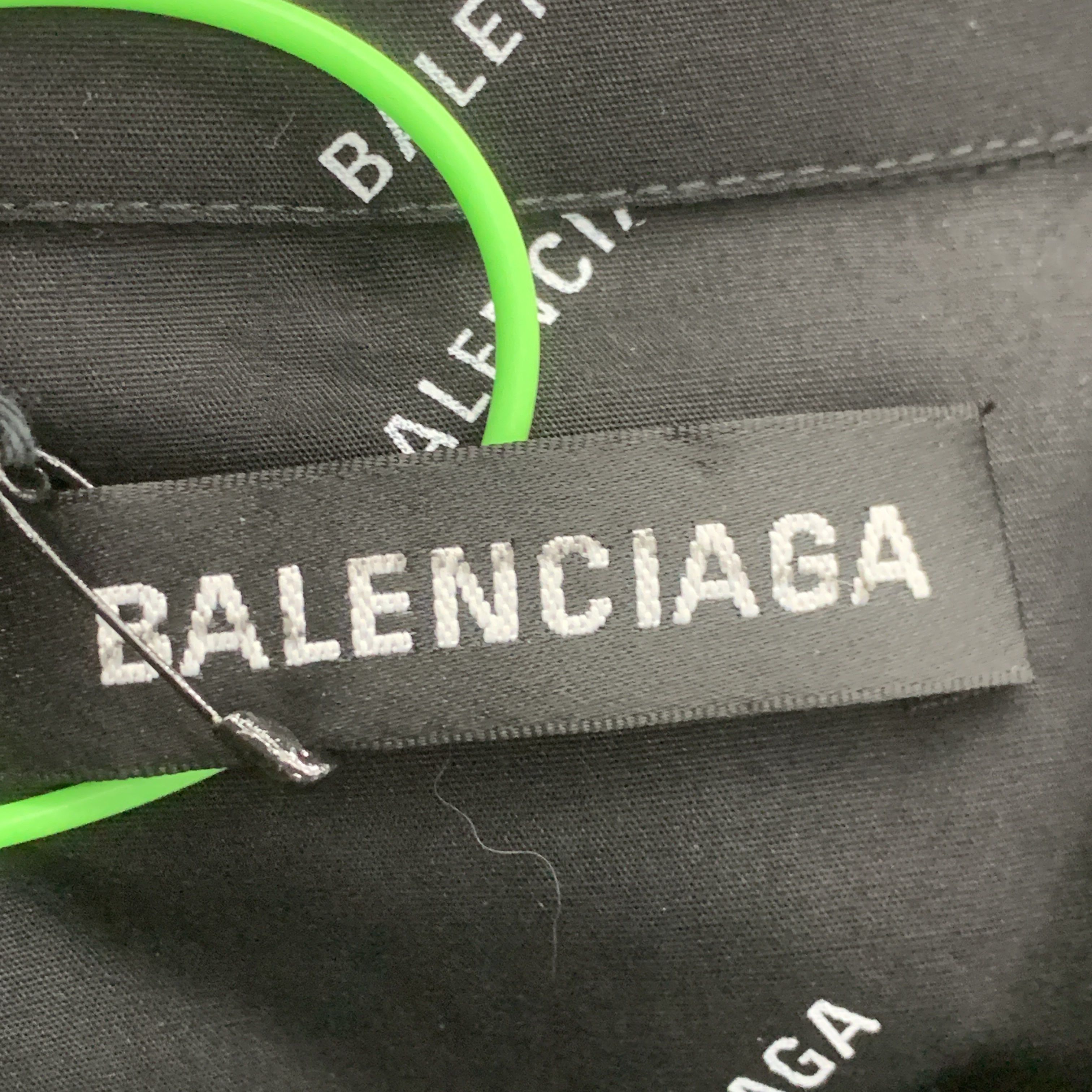 Balenciaga Balenciaga Allover Logo Shirt Size S Size US S / EU 44-46 / 1 - 3 Thumbnail