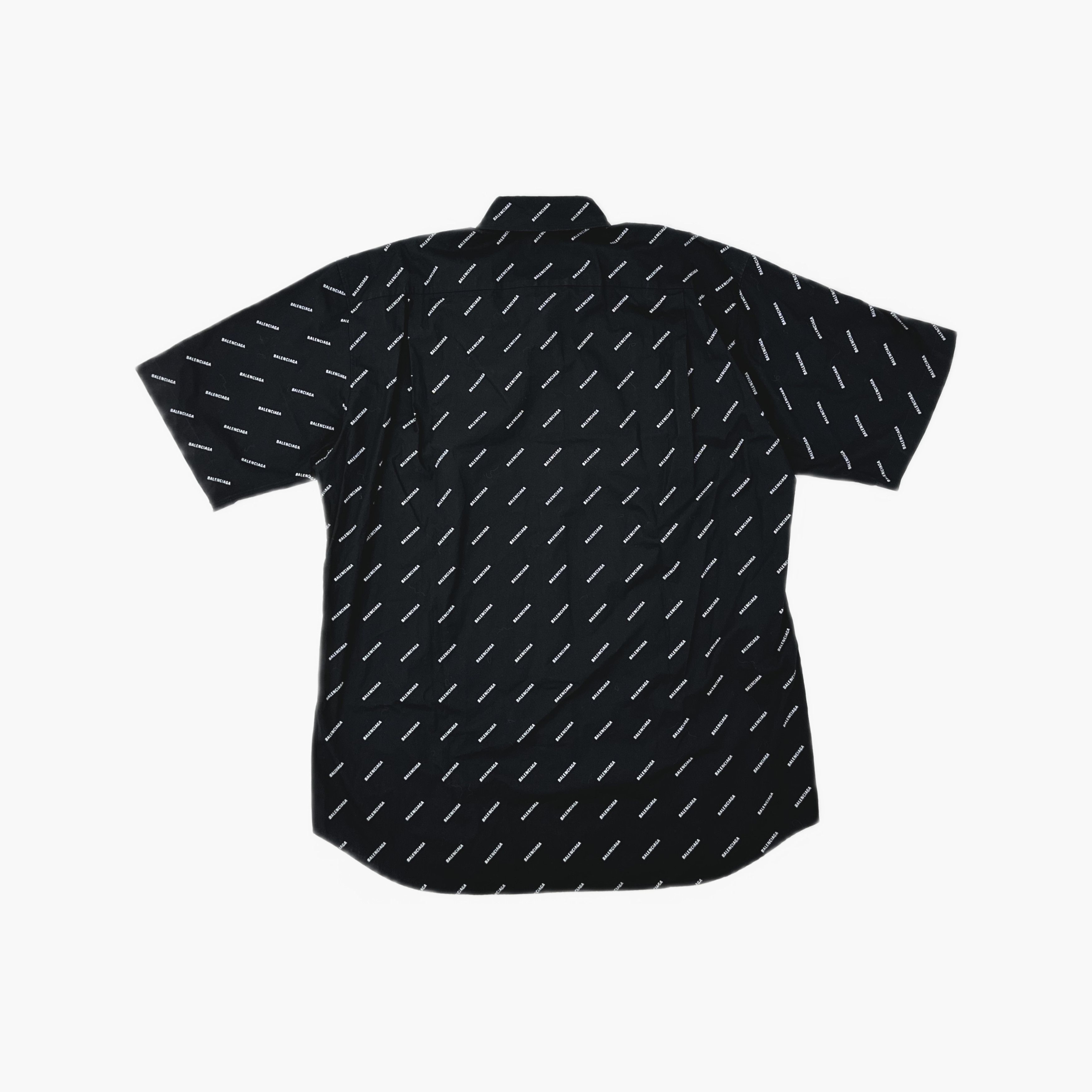 Balenciaga Balenciaga Allover Logo Shirt Size S Size US S / EU 44-46 / 1 - 2 Thumbnail
