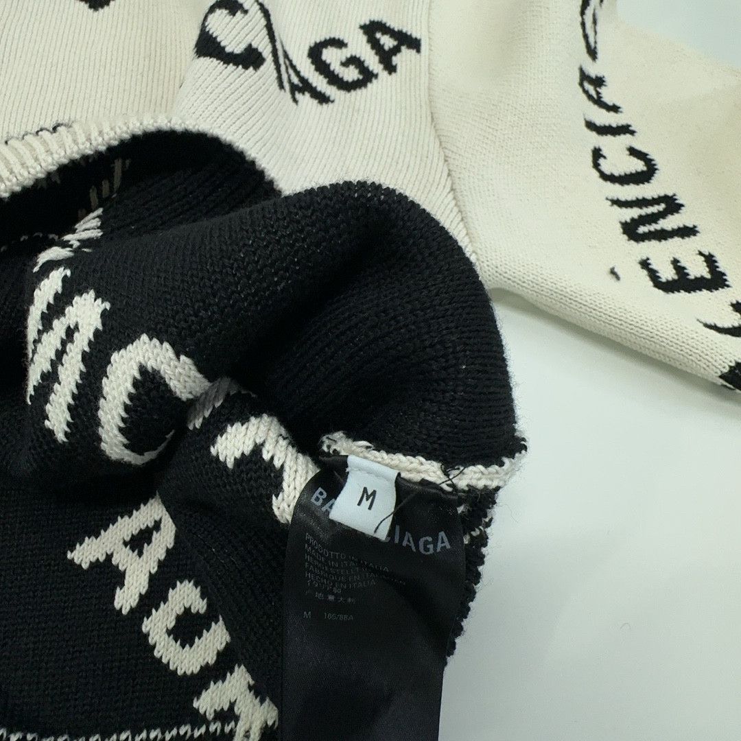 Balenciaga Balenciaga Logo Knit Sweater Size M Size M / US 6-8 / IT 42-44 - 3 Thumbnail