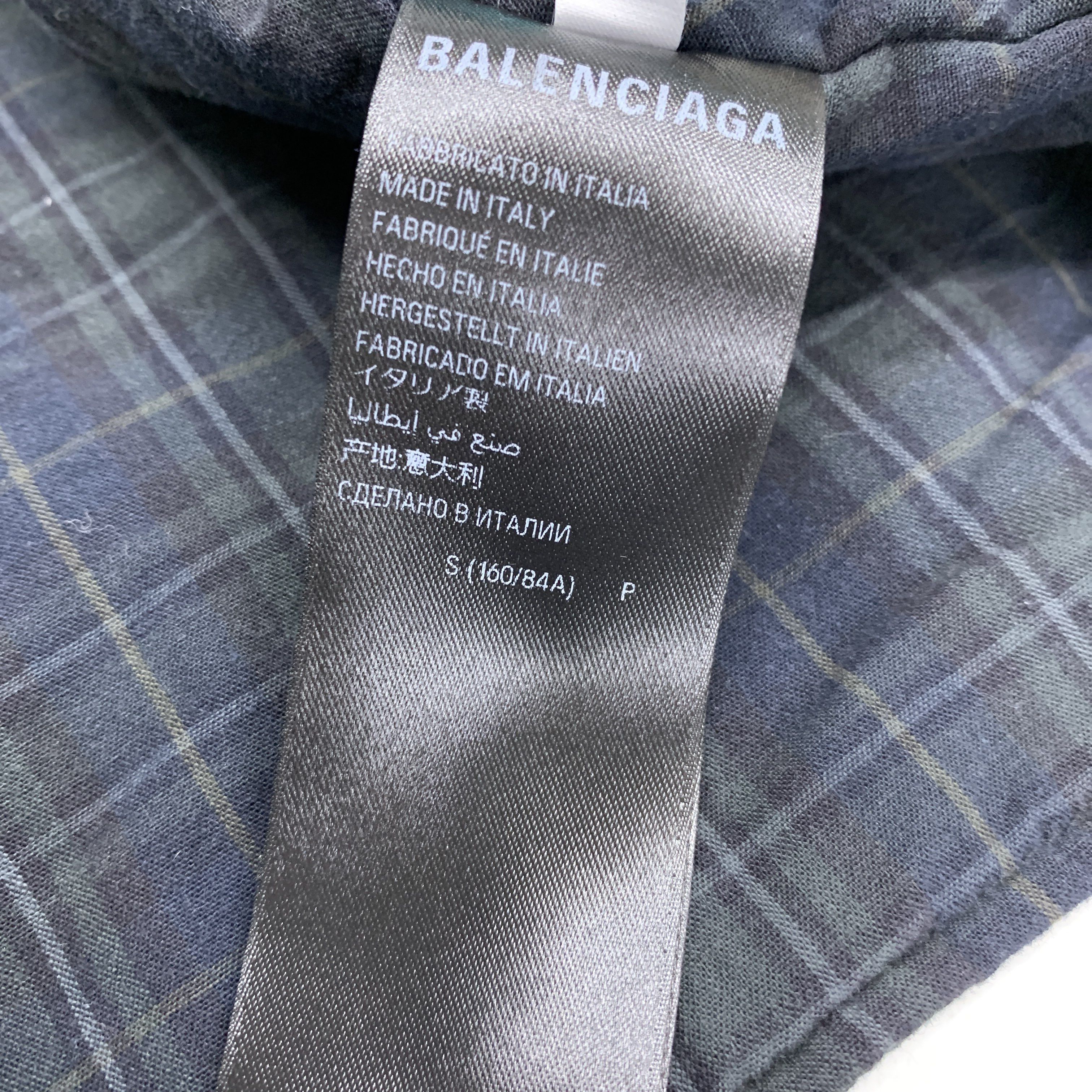 Balenciaga Balenciaga Plaid Button Up Shirt Size S Size US S / EU 44-46 / 1 - 7 Thumbnail