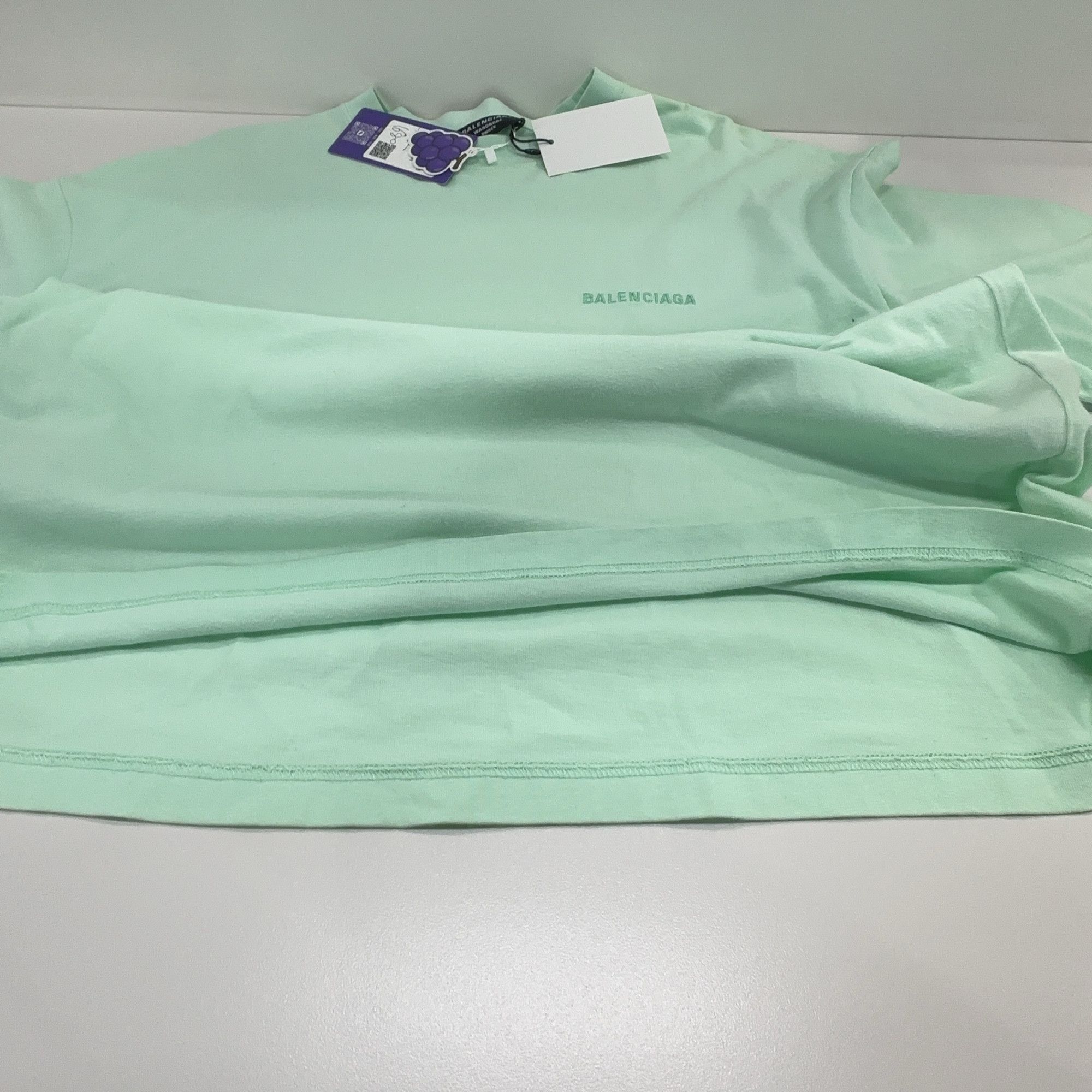 Balenciaga Balenciaga Logo Embroidered T-Shirt Size M Size US M / EU 48-50 / 2 - 13 Thumbnail