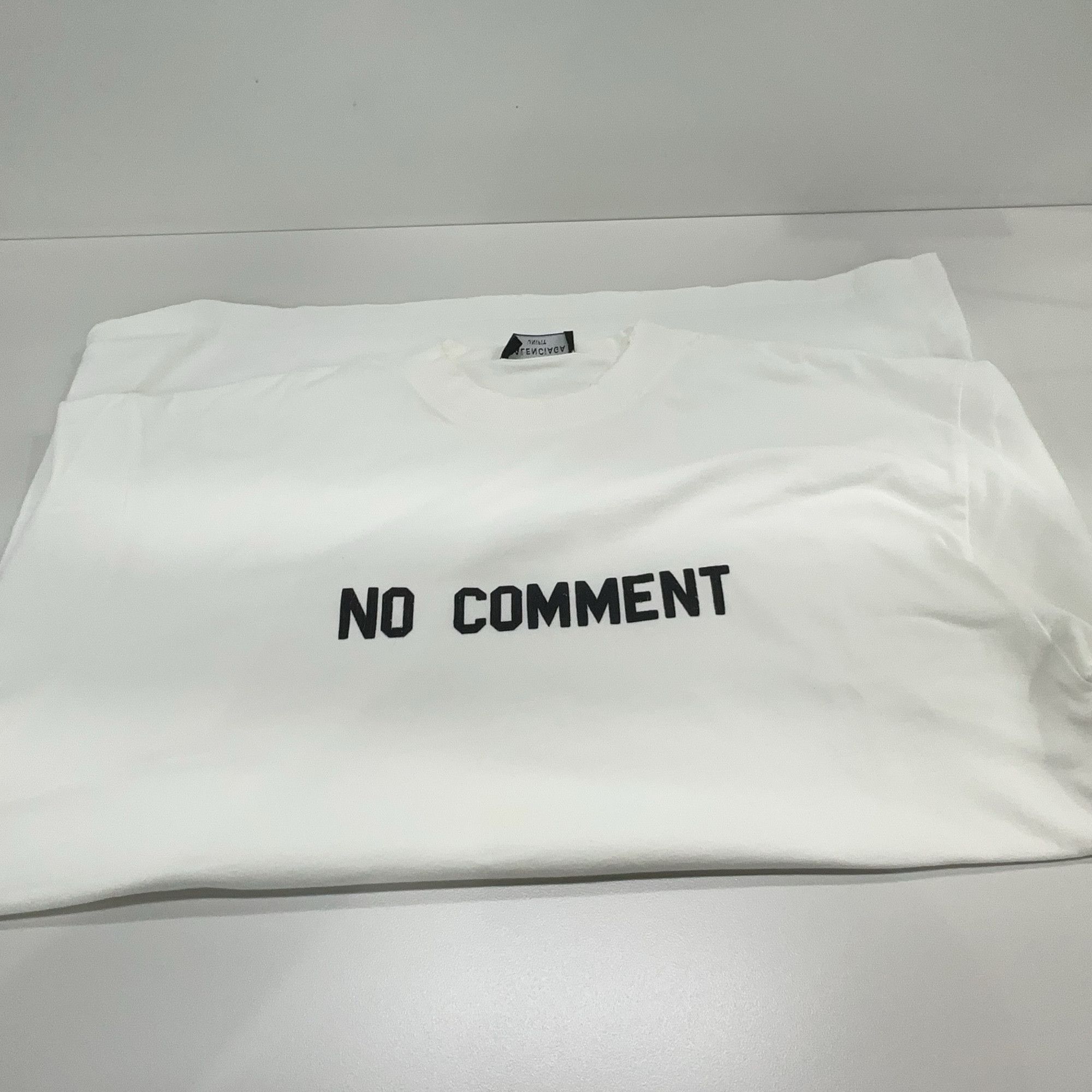 Balenciaga Balenciaga No Comment Print T-Shirt US XXS Size US XXS / EU 40 - 6 Thumbnail