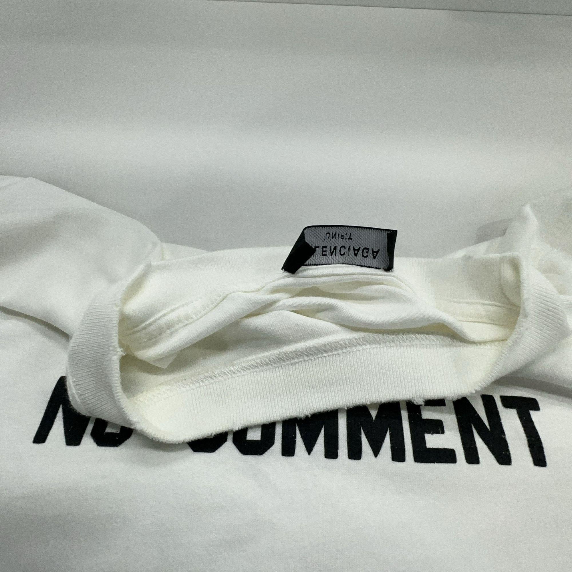 Balenciaga Balenciaga No Comment Print T-Shirt US XXS Size US XXS / EU 40 - 5 Thumbnail