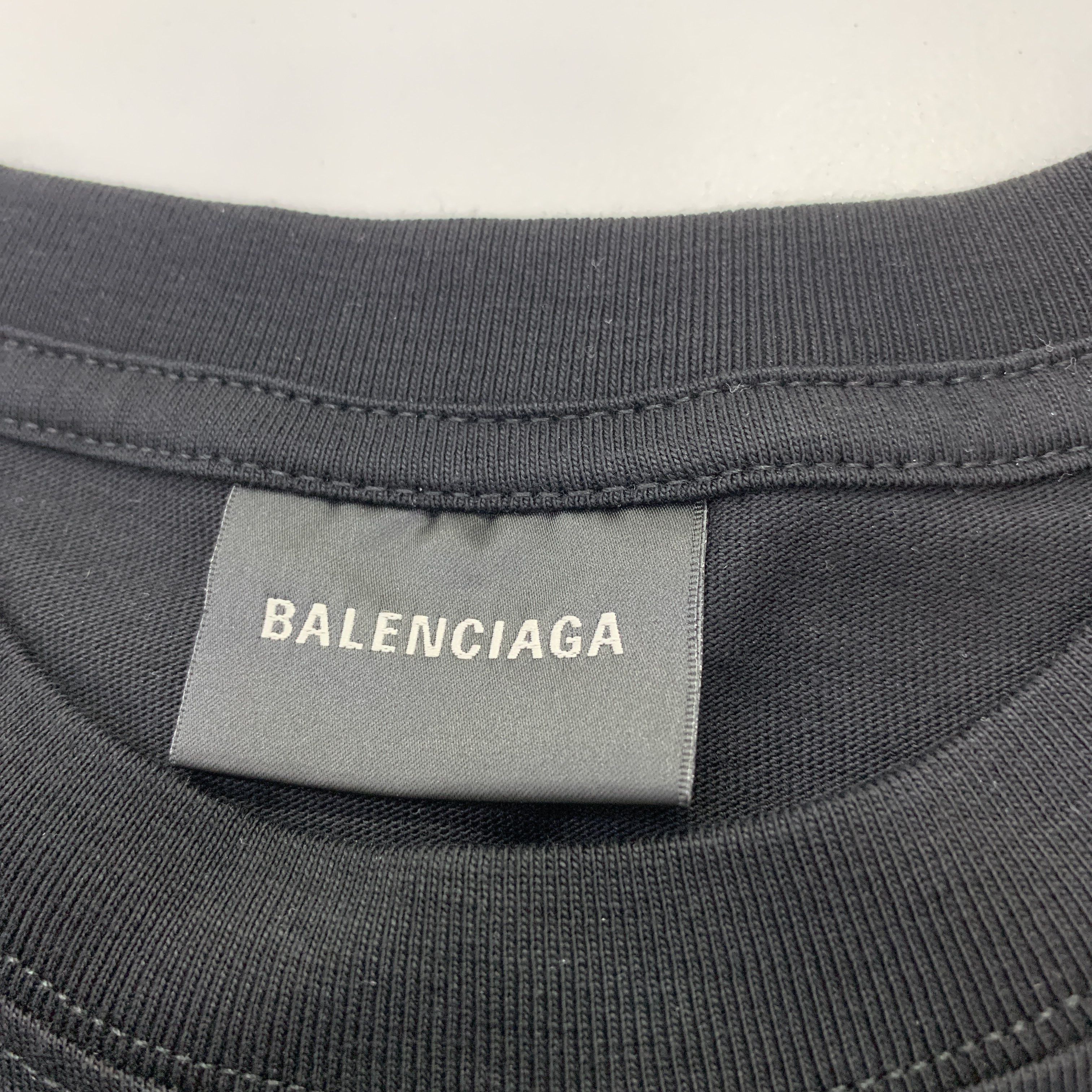 Balenciaga Balenciaga Logo Print T-Shirt Size L Size US L / EU 52-54 / 3 - 2 Thumbnail