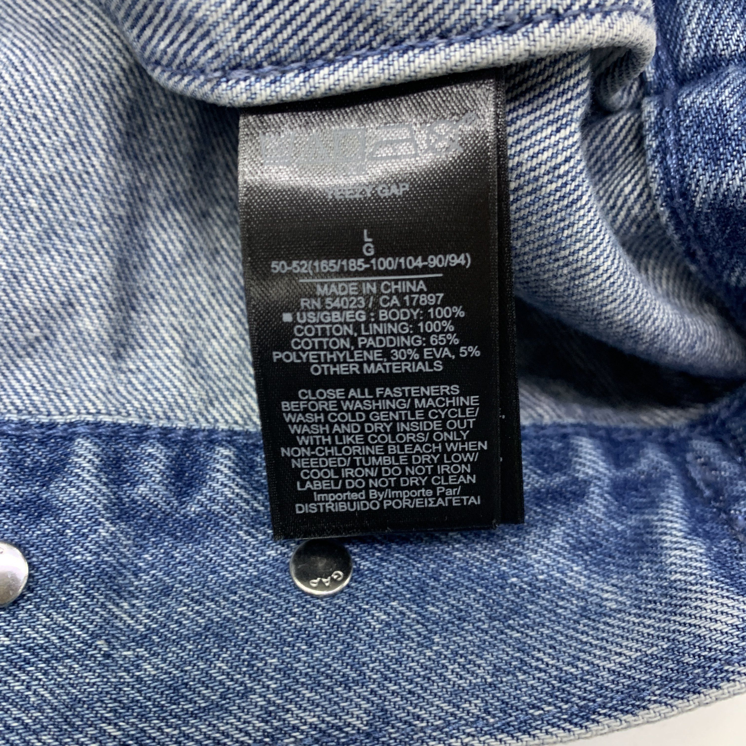 Yeezy Yeezy x Gap Balenciaga Denim Jacket Size L Size US L / EU 52-54 / 3 - 3 Thumbnail