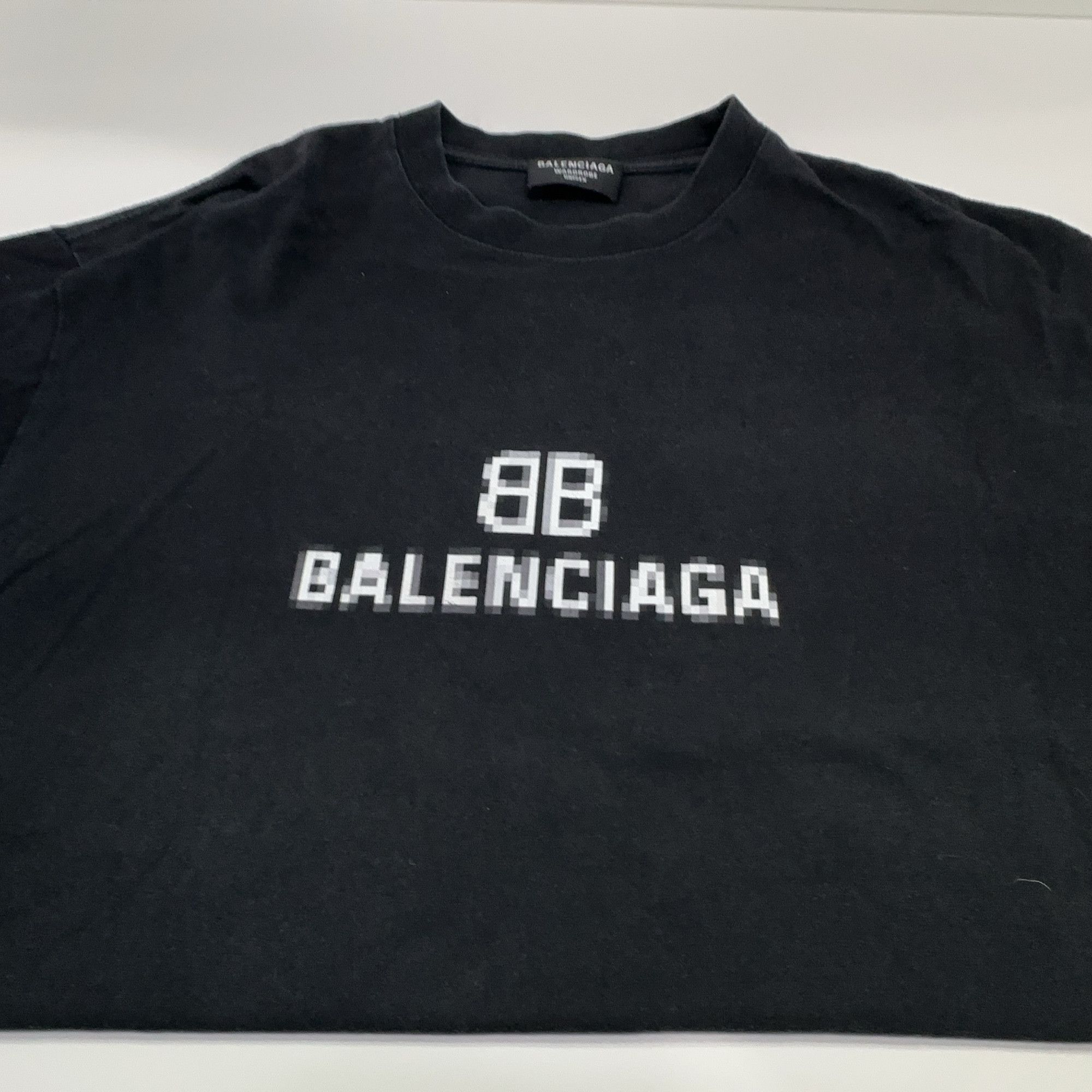 Balenciaga Balenciaga Pixel Logo T-Shirt Size XS Size US XS / EU 42 / 0 - 6 Thumbnail