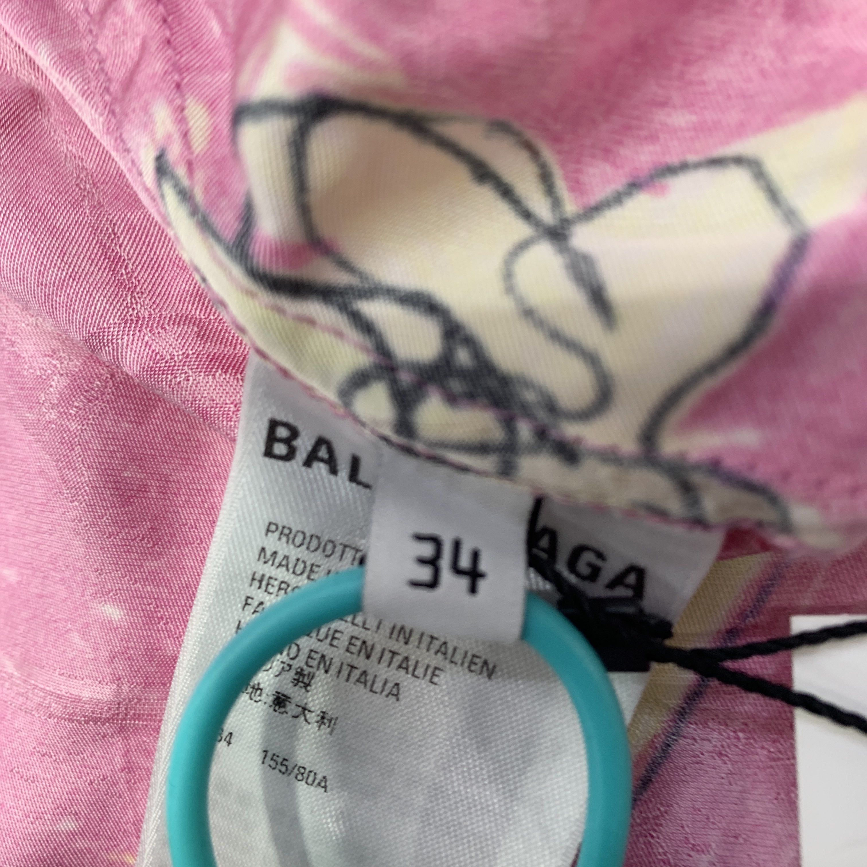 Balenciaga Balenciaga Floral Print Button Up Shirt Size 34 Size XS / US 0-2 / IT 36-38 - 2 Thumbnail