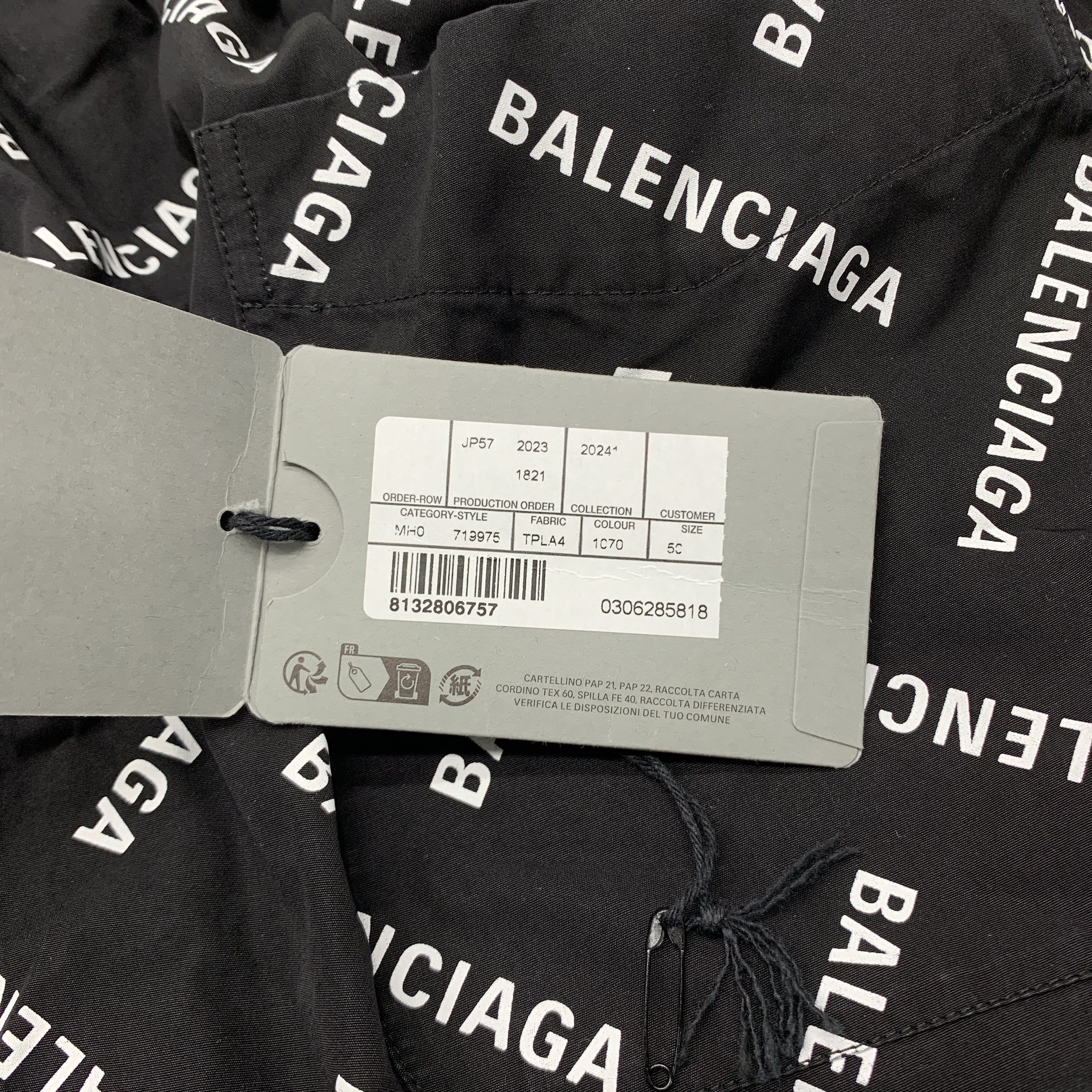 Balenciaga Balenciaga Logo Print Shorts Size 34 Size US 34 / EU 50 - 4 Thumbnail