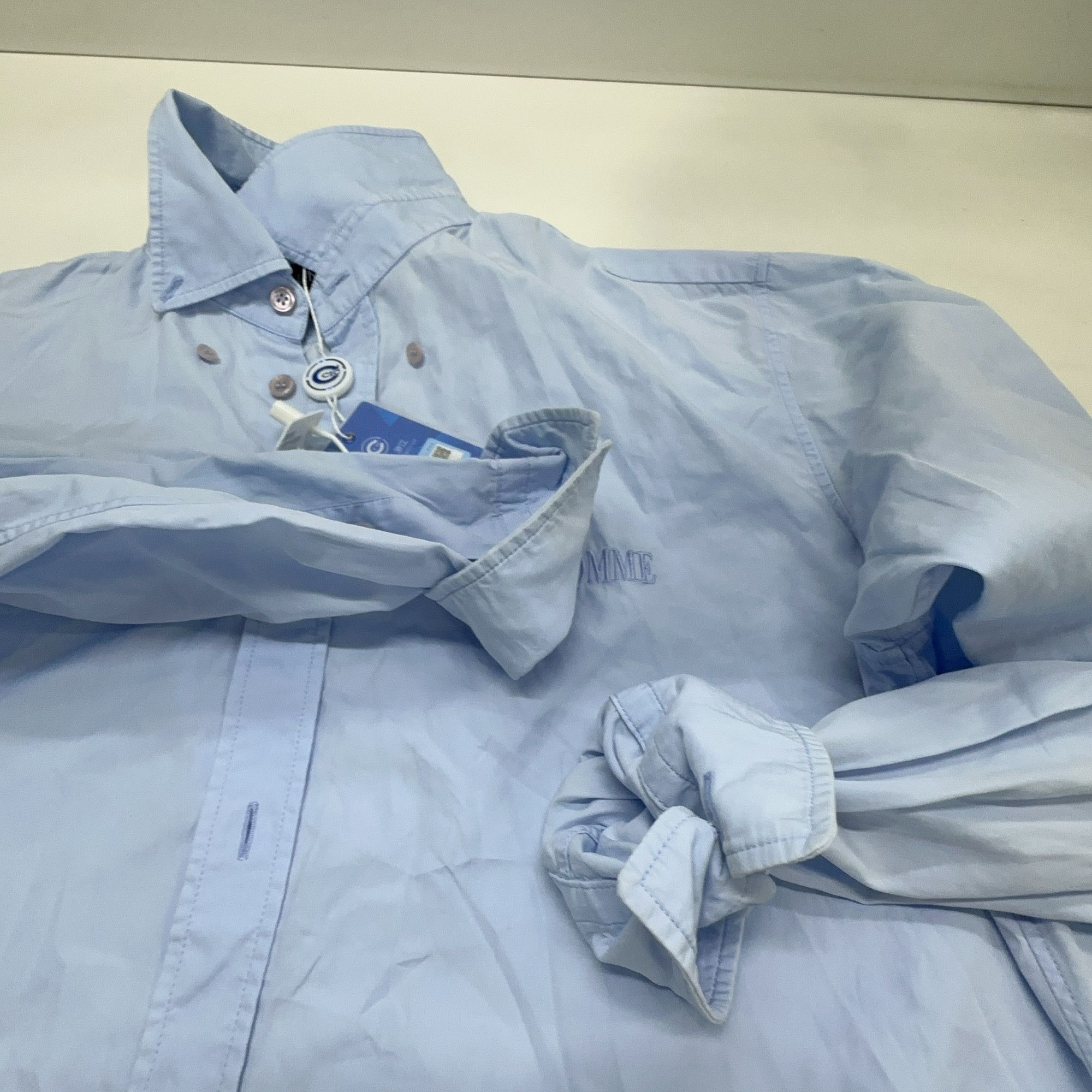 Balenciaga Balenciaga Homme Embroidered Button Up Shirt Size S Size US S / EU 44-46 / 1 - 9 Thumbnail