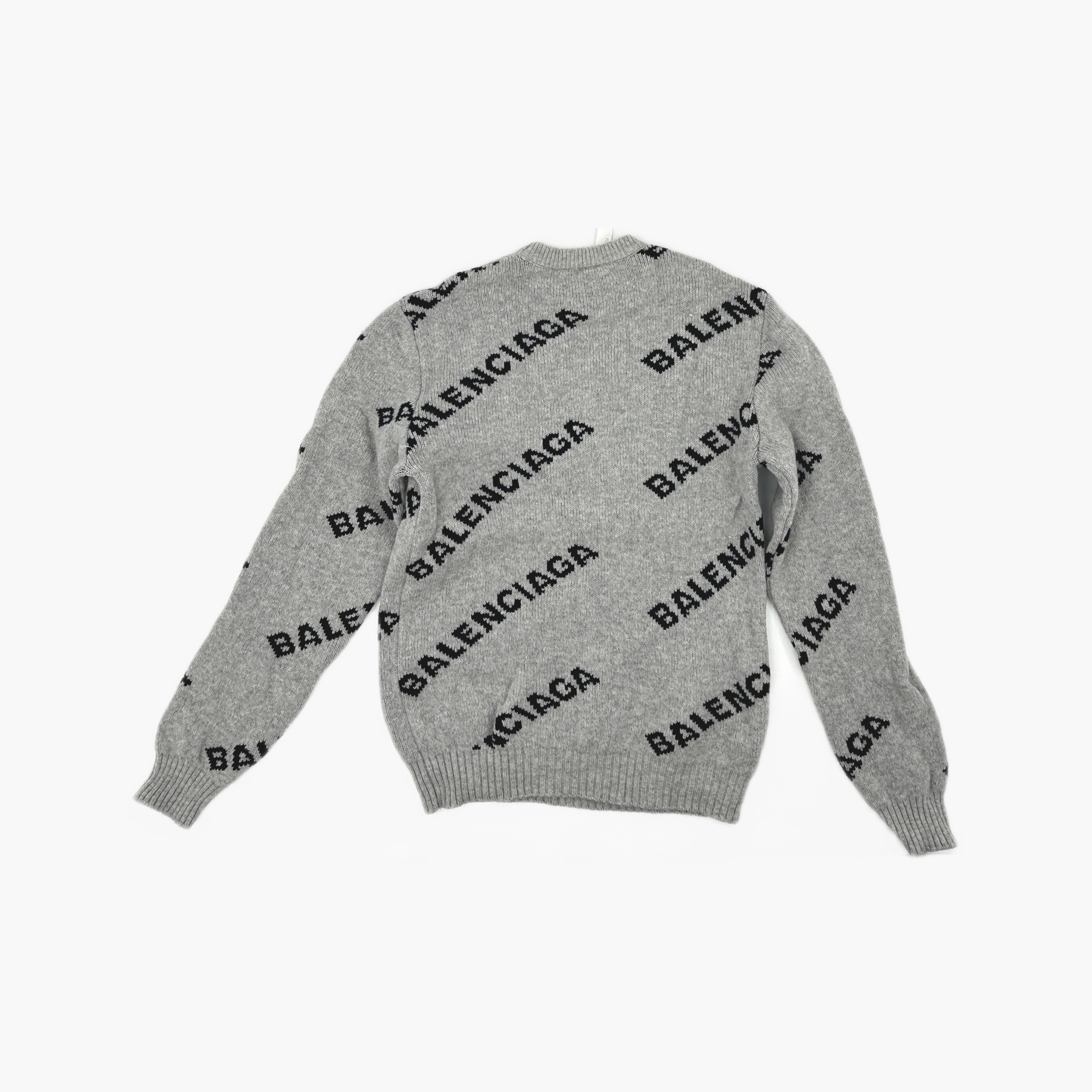 Balenciaga Balenciaga All-Over Logo Sweater Size S Size US S / EU 44-46 / 1 - 2 Thumbnail