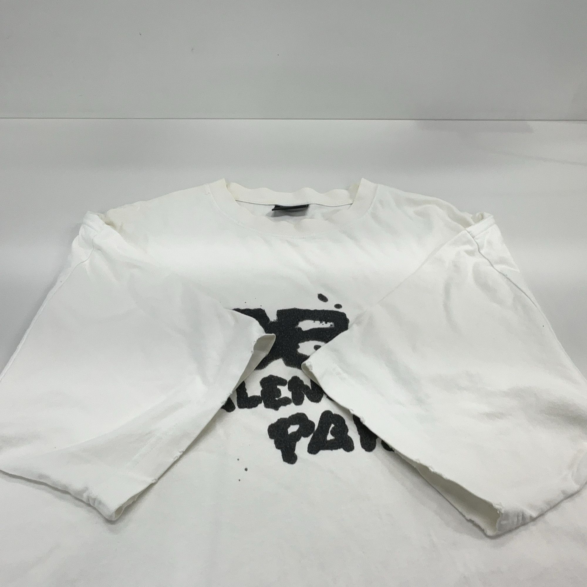 Balenciaga Balenciaga Logo Graphic T-Shirt Size M Size US M / EU 48-50 / 2 - 19 Thumbnail