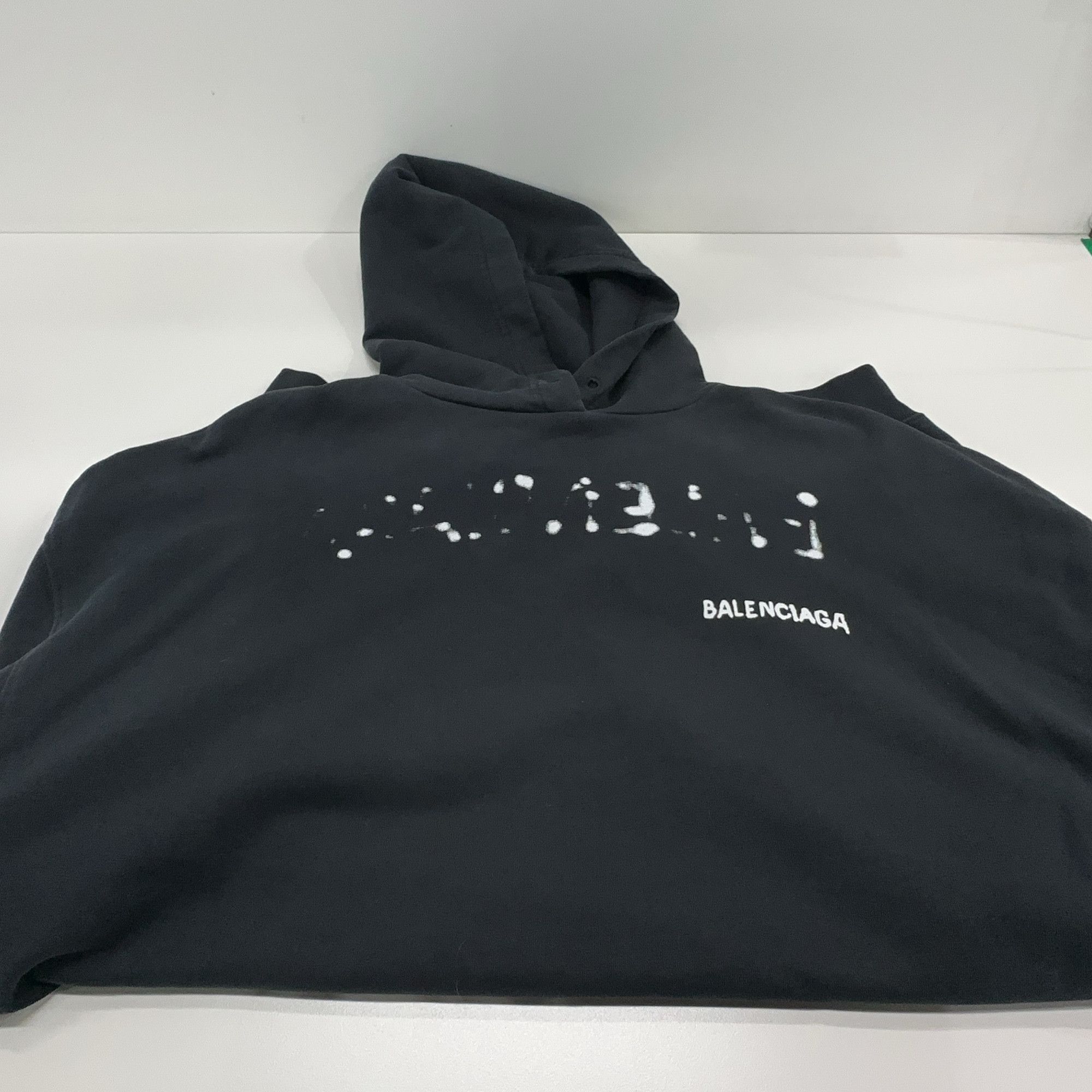 Balenciaga Balenciaga Logo Print Hoodie Black Size XS Size US XS / EU 42 / 0 - 7 Thumbnail