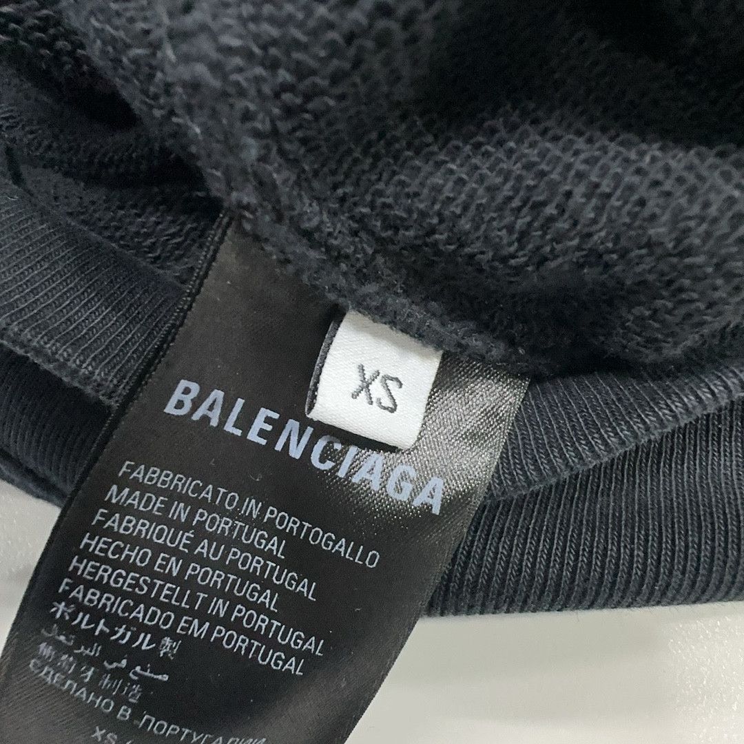 Balenciaga Balenciaga Logo Print Hoodie Black Size XS Size US XS / EU 42 / 0 - 4 Thumbnail