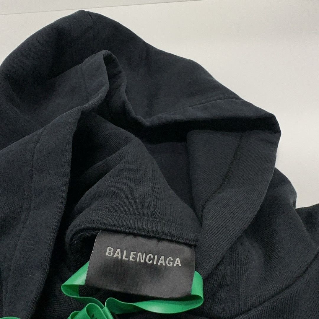 Balenciaga Balenciaga Logo Print Hoodie Black Size XS Size US XS / EU 42 / 0 - 5 Thumbnail
