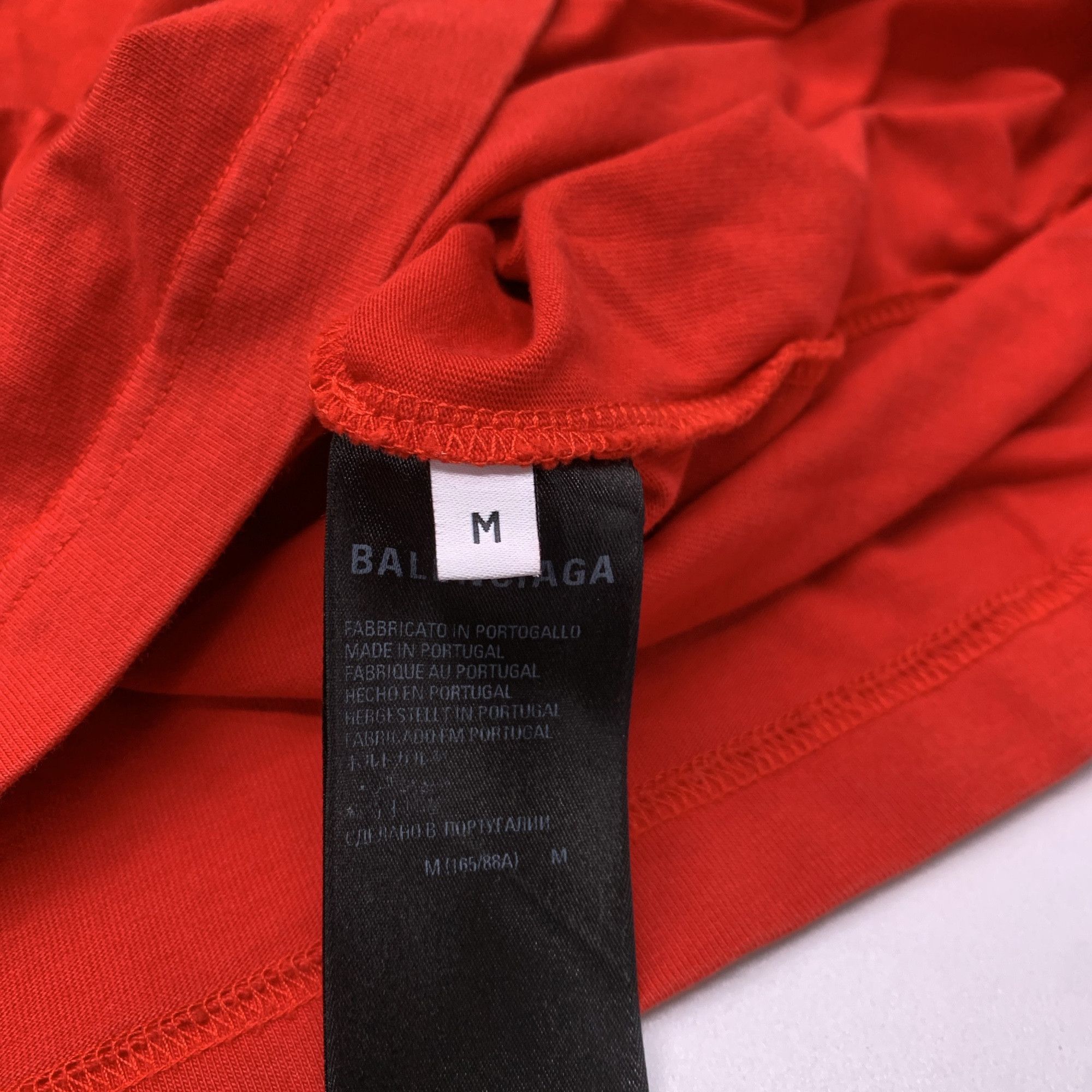 Balenciaga Balenciaga Logo Graphic T-Shirt Red Size M Size US M / EU 48-50 / 2 - 4 Thumbnail