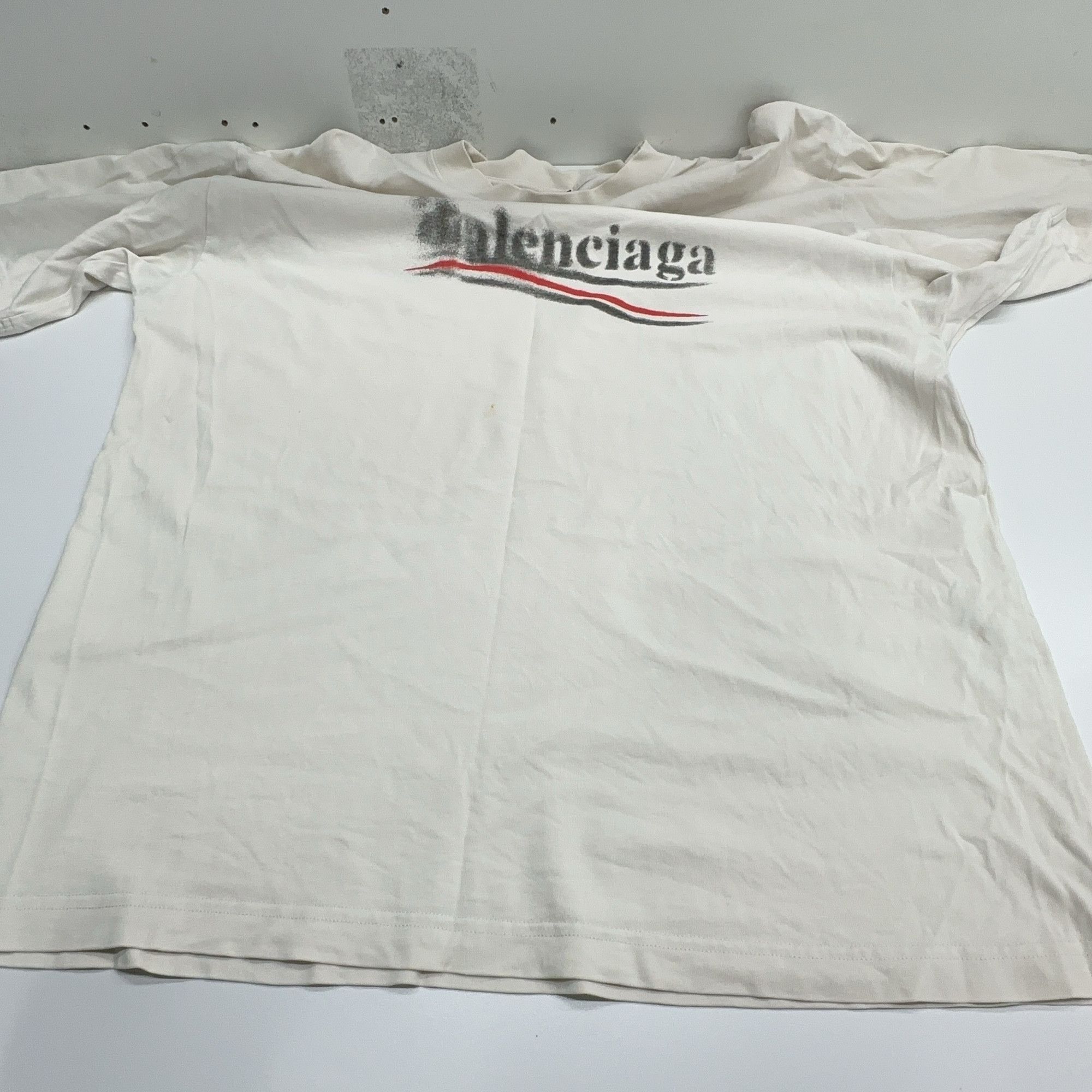 Balenciaga Balenciaga Wave Logo T-Shirt Size S Size US S / EU 44-46 / 1 - 8 Thumbnail