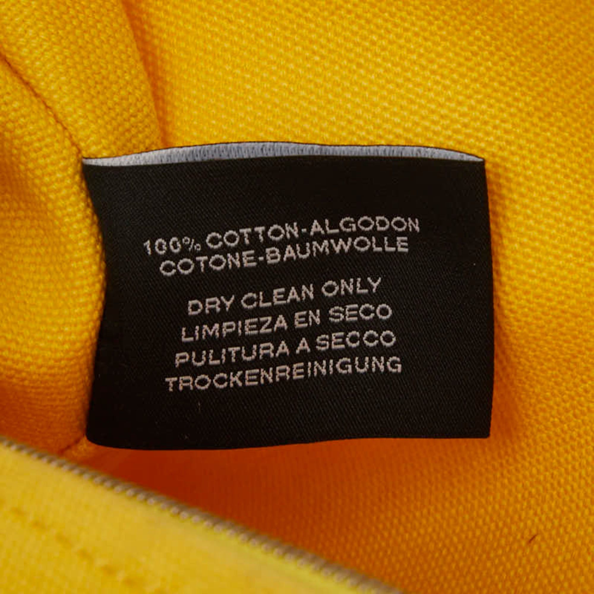 Hermes Hermes Yachting PM Handbag Pouch Accessory Case Yellow Cotton Women's HERMES Size ONE SIZE - 8 Thumbnail