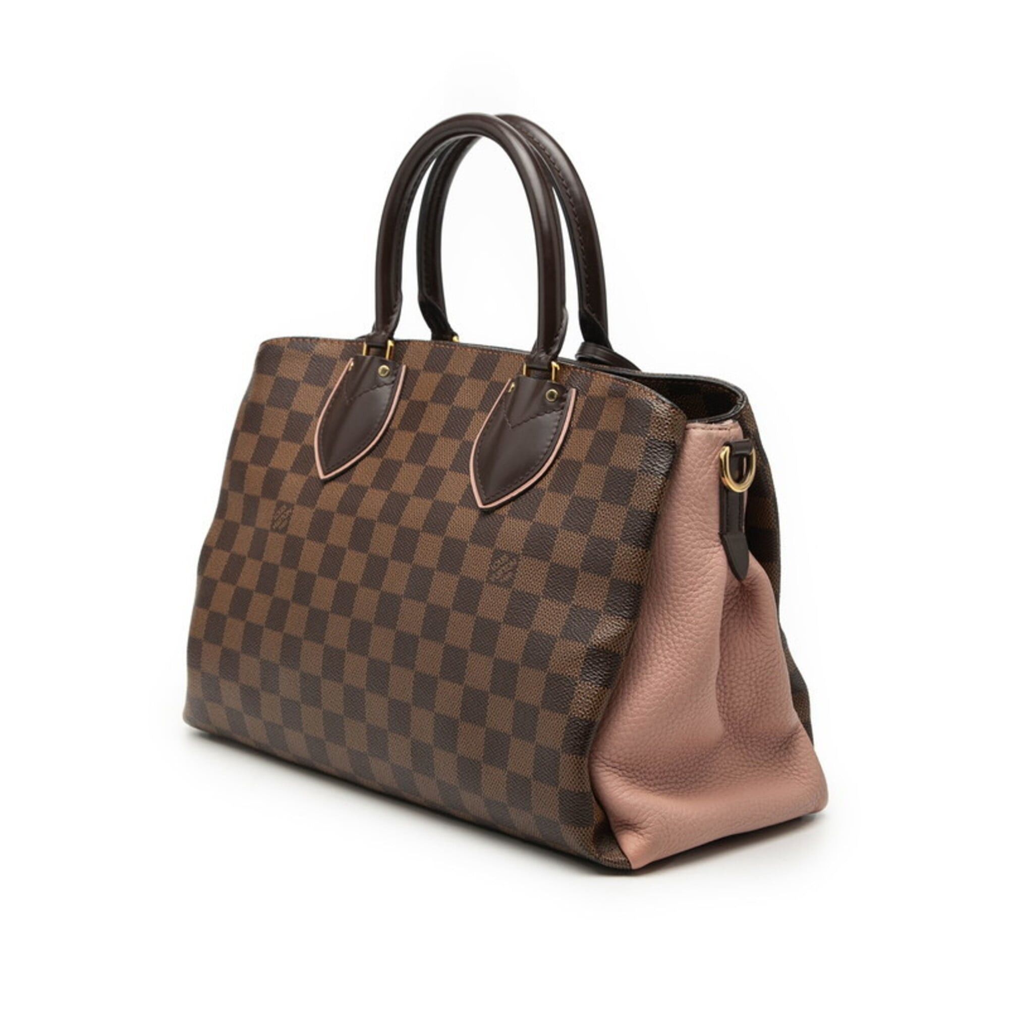 Louis Vuitton Louis Vuitton Damier Normandie Handbag Shoulder Bag 2WAY N41488 Brown Magnolia Pink Leather Women's LOUIS VUITTON Size ONE SIZE - 2 Thumbnail