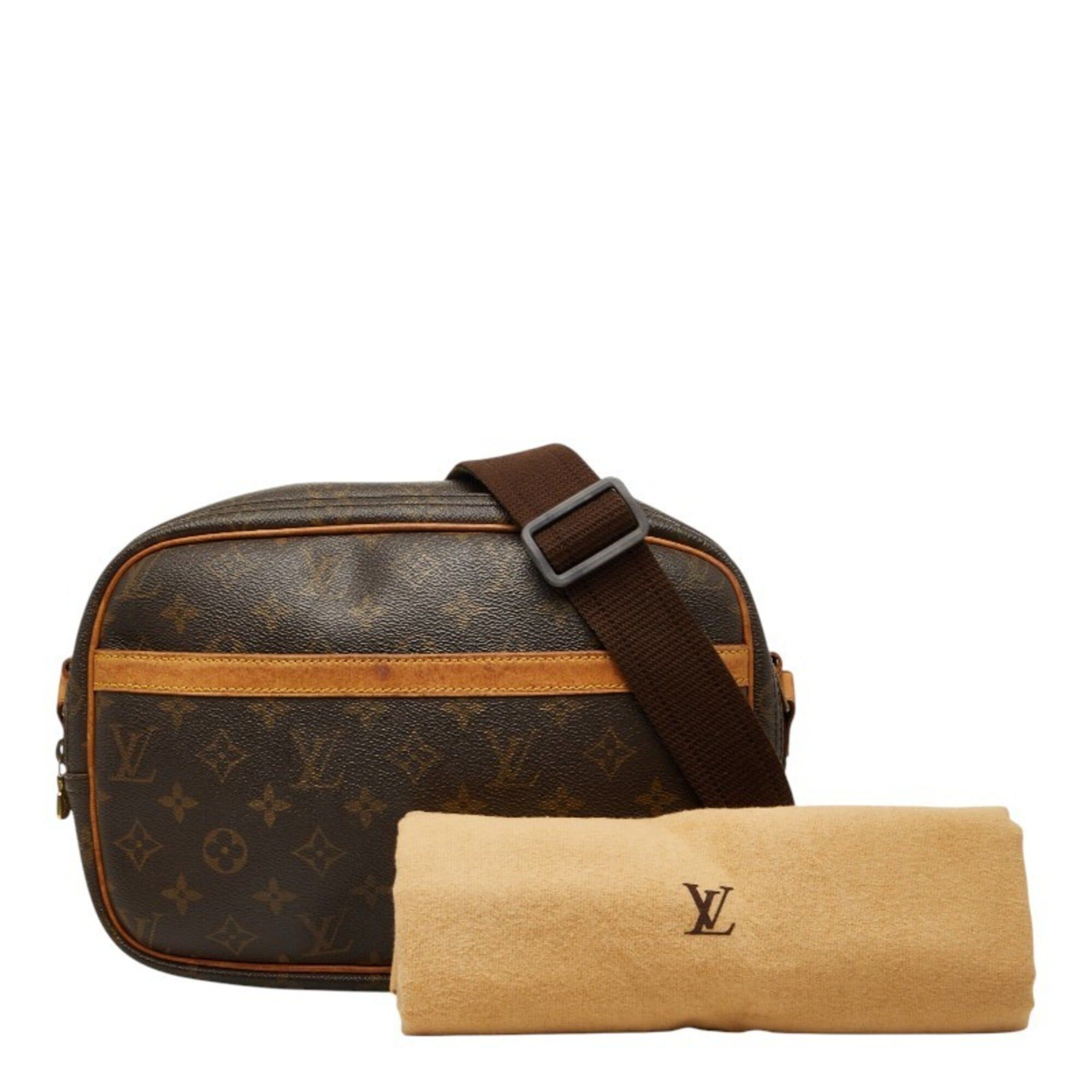 Louis Vuitton Louis Vuitton Monogram Reporter PM Crossbody Shoulder Bag M45254 Brown Leather Women's LOUIS VUITTON Size ONE SIZE - 14 Thumbnail