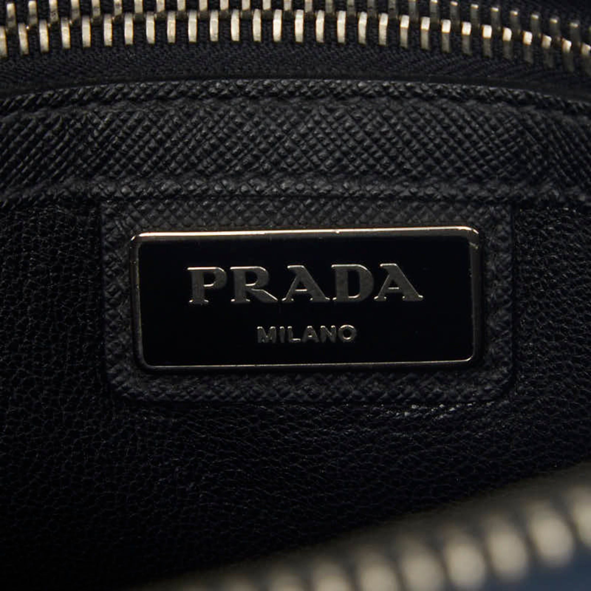 Prada Prada Triangle Logo Plate Crossbody Shoulder Bag, Navy Saffiano Leather, Women's PRADA Size ONE SIZE - 12 Thumbnail