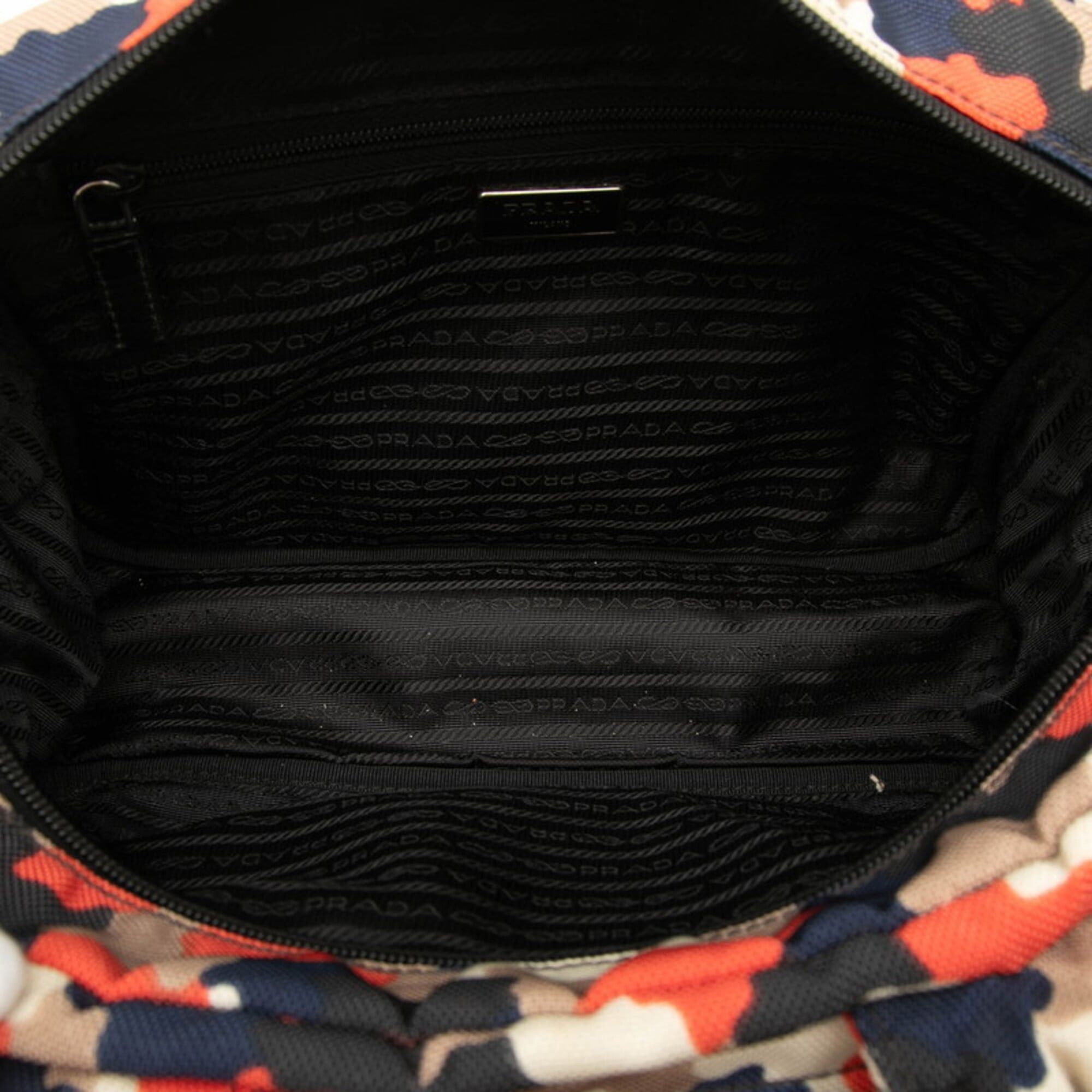Prada Prada Triangle Logo Plate Handbag Shoulder Bag 2WAY VA0884 Multicolor Canvas Women's PRADA Size ONE SIZE - 6 Thumbnail