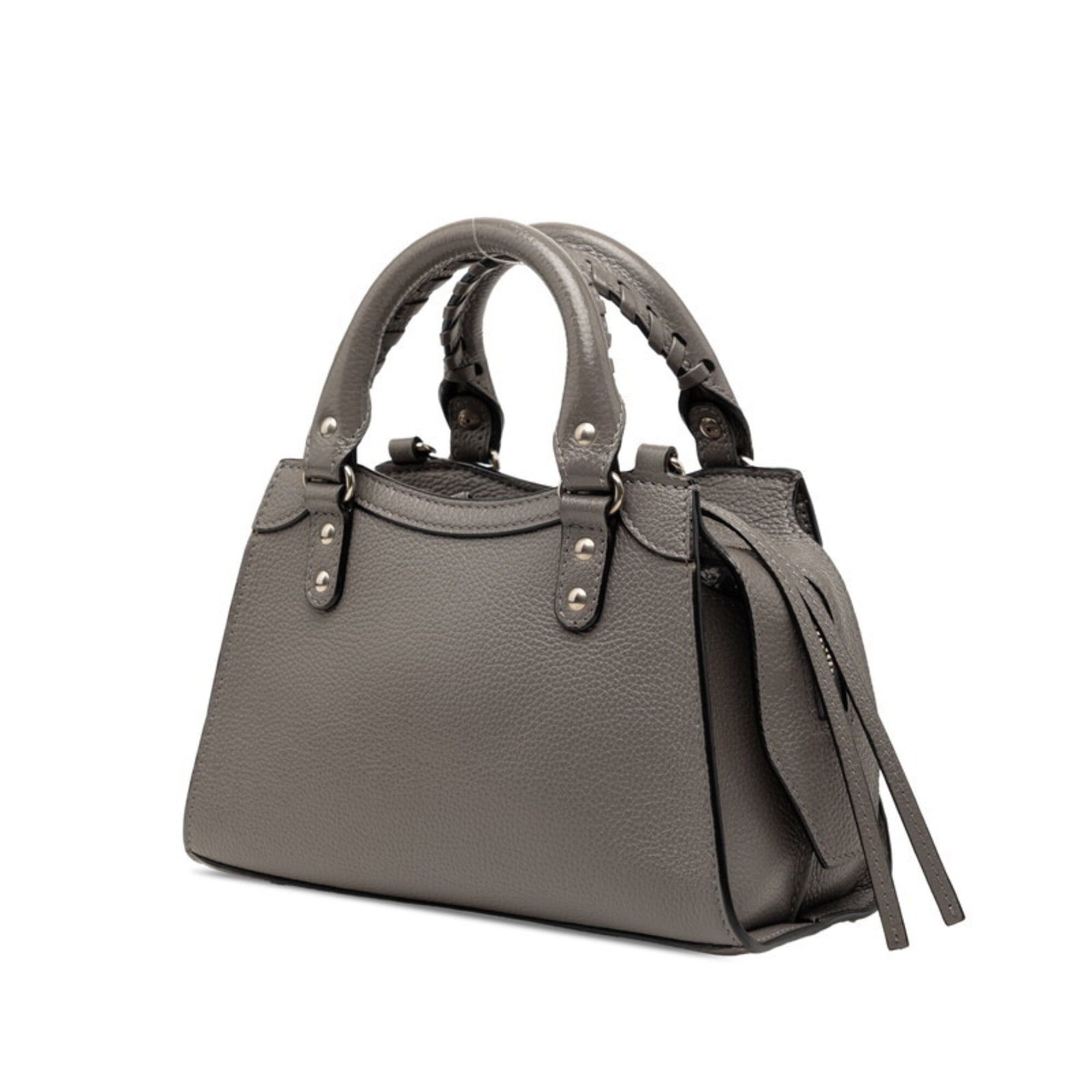 Balenciaga Balenciaga Neoclassic City Mini Handbag Shoulder Bag 2-Way Grey Leather Women's BALENCIAGA Size ONE SIZE - 2 Thumbnail