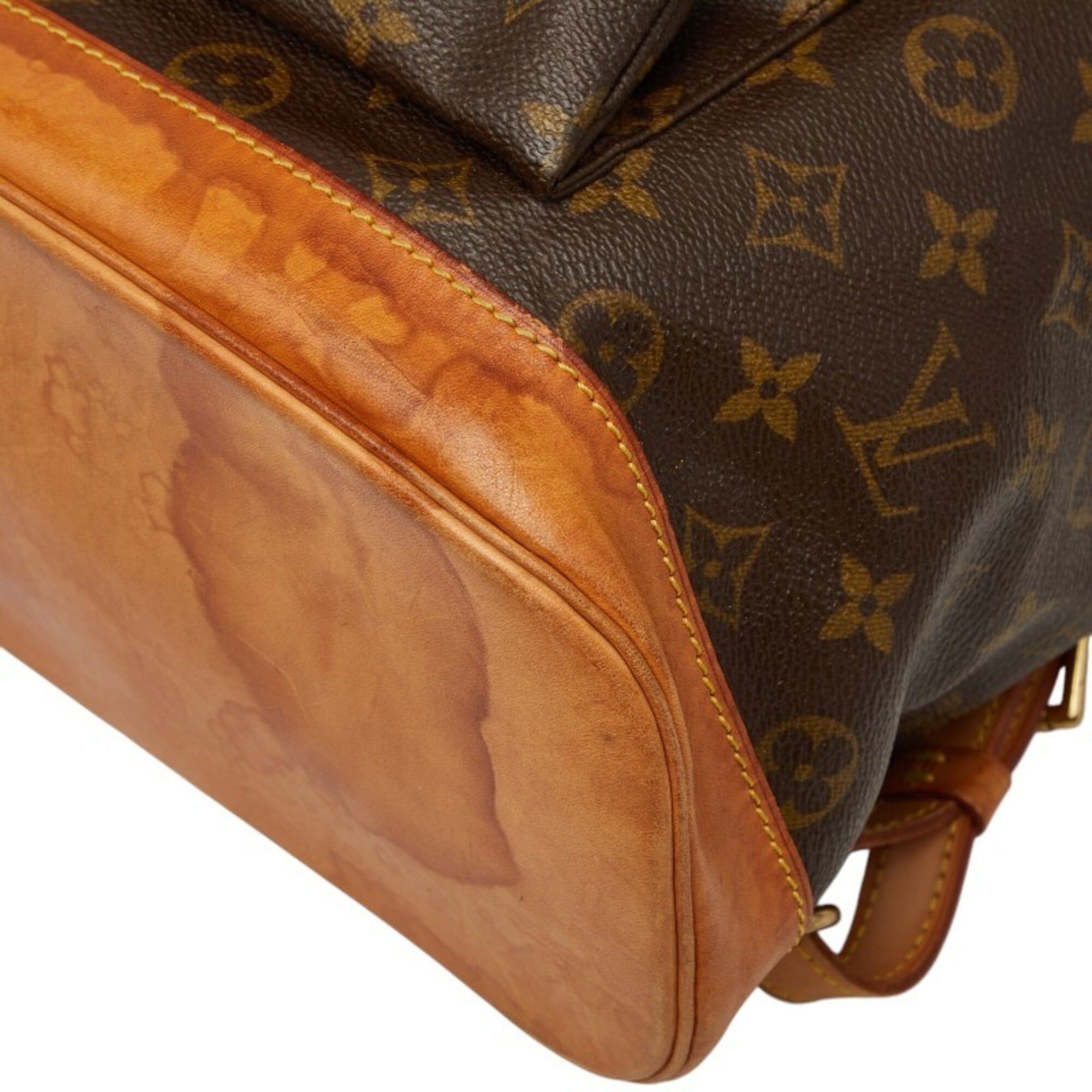 Louis Vuitton Louis Vuitton Monogram Montsouris GM Backpack M51135 Brown Leather Women's LOUIS VUITTON Size ONE SIZE - 4 Thumbnail