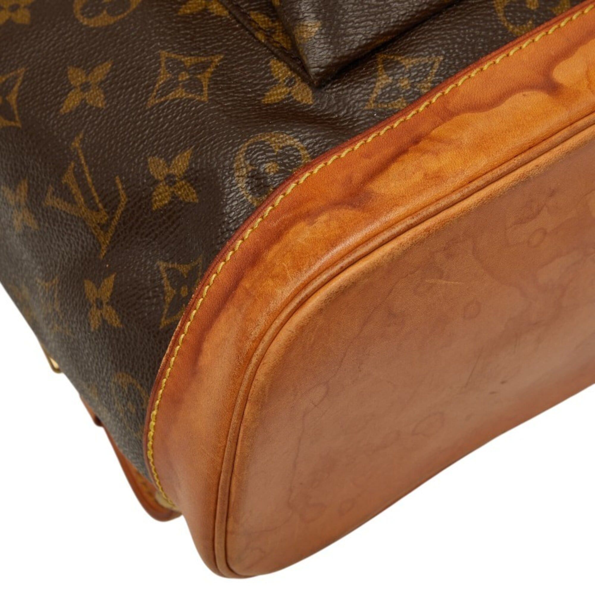Louis Vuitton Louis Vuitton Monogram Montsouris GM Backpack M51135 Brown Leather Women's LOUIS VUITTON Size ONE SIZE - 5 Thumbnail