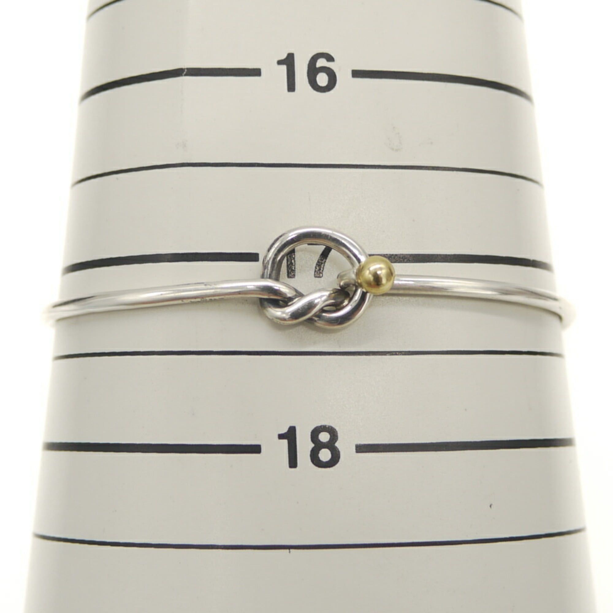 Tiffany & Co. TIFFANY & Co. Tiffany Love Knot Bracelet, Sterling Silver 925 and 18K Gold Size ONE SIZE - 6 Thumbnail