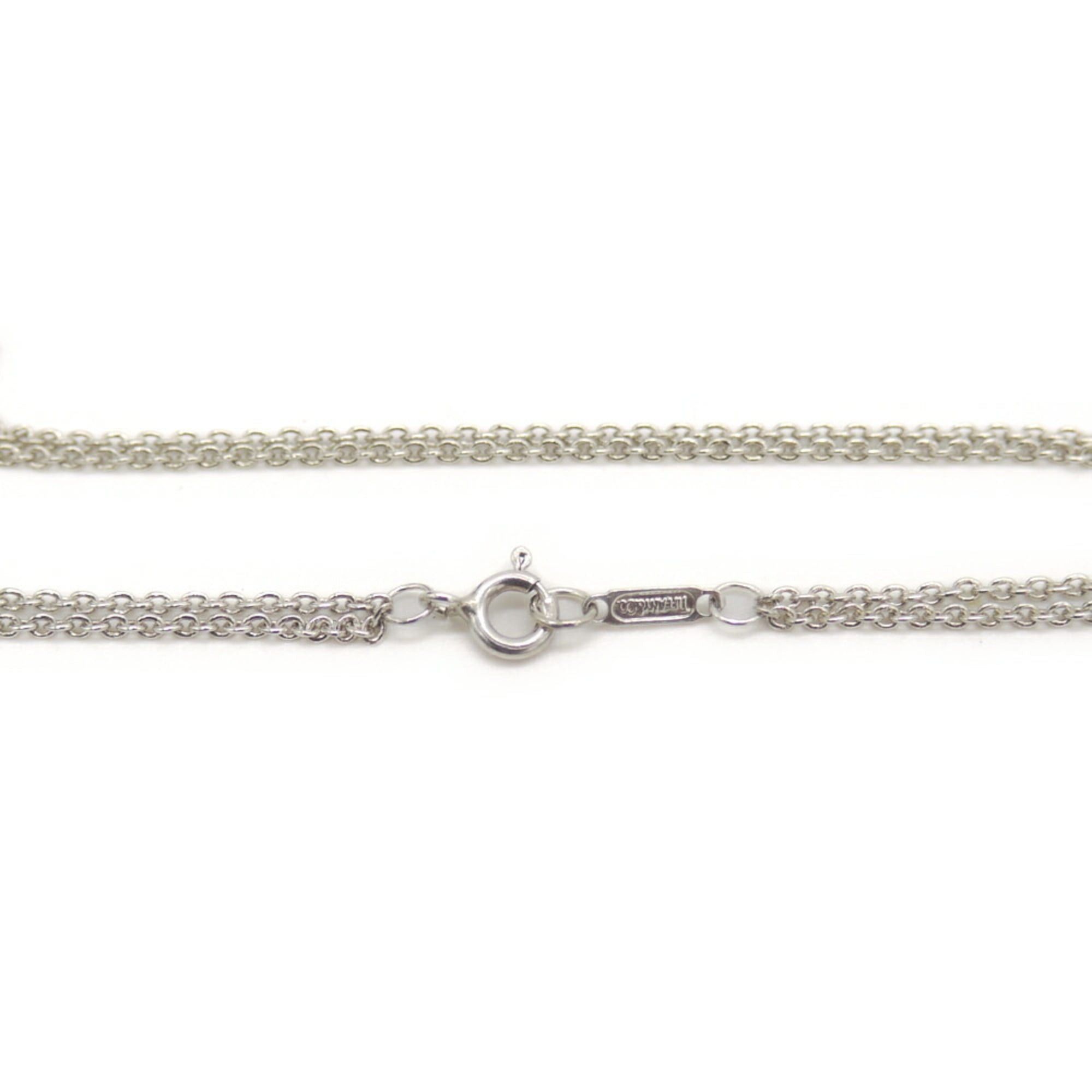 Tiffany & Co. TIFFANY & Co. Tiffany Infinity Pendant Double Chain Necklace, Sterling Silver 925, Figaro Size ONE SIZE - 4 Thumbnail