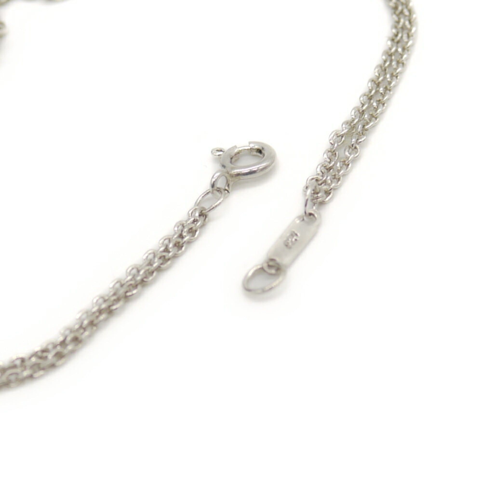 Tiffany & Co. TIFFANY & Co. Tiffany Infinity Pendant Double Chain Necklace, Sterling Silver 925, Figaro Size ONE SIZE - 5 Thumbnail