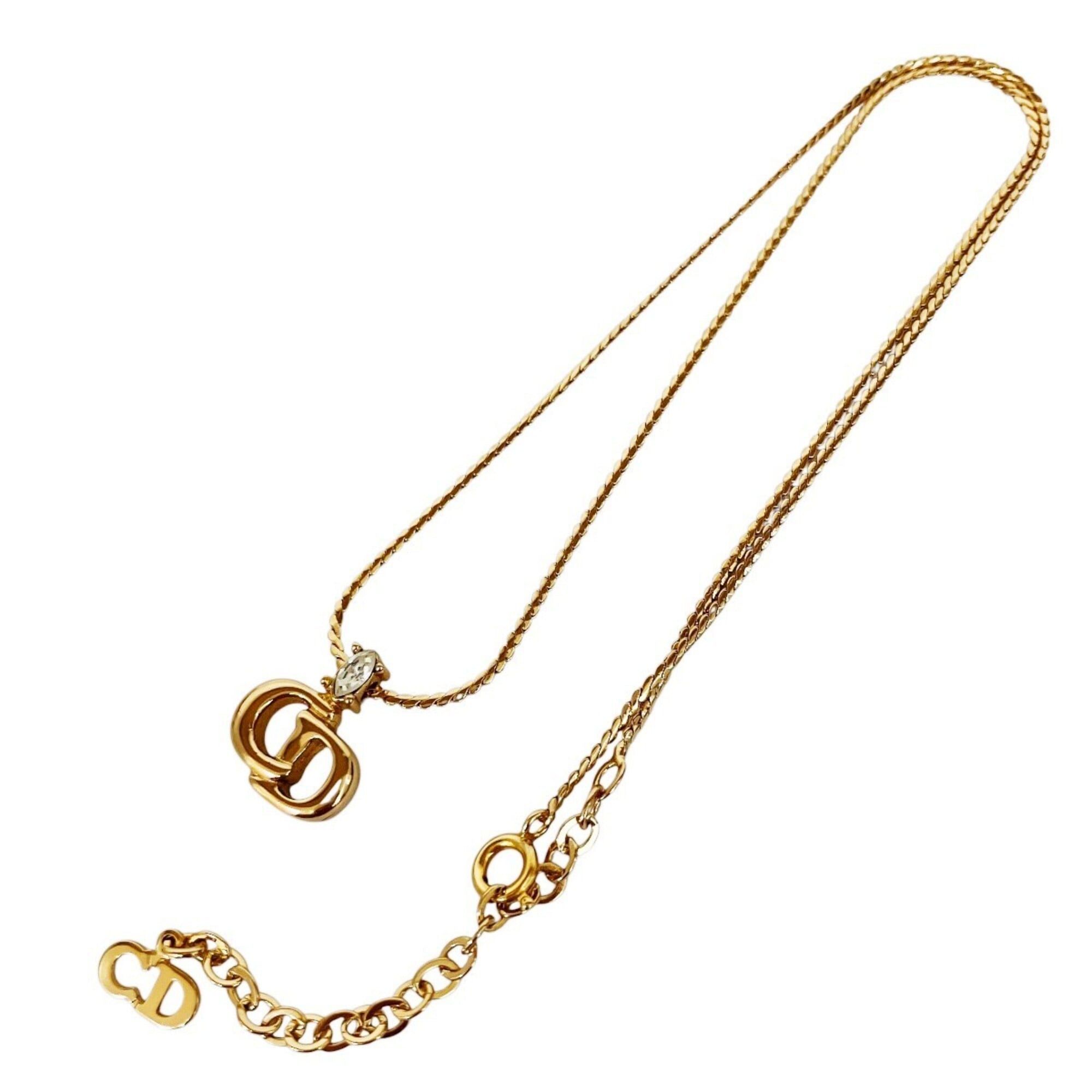 Dior Christian Dior necklace, accessory. Total weight 5.0g, 37cm. Size ONE SIZE - 3 Thumbnail