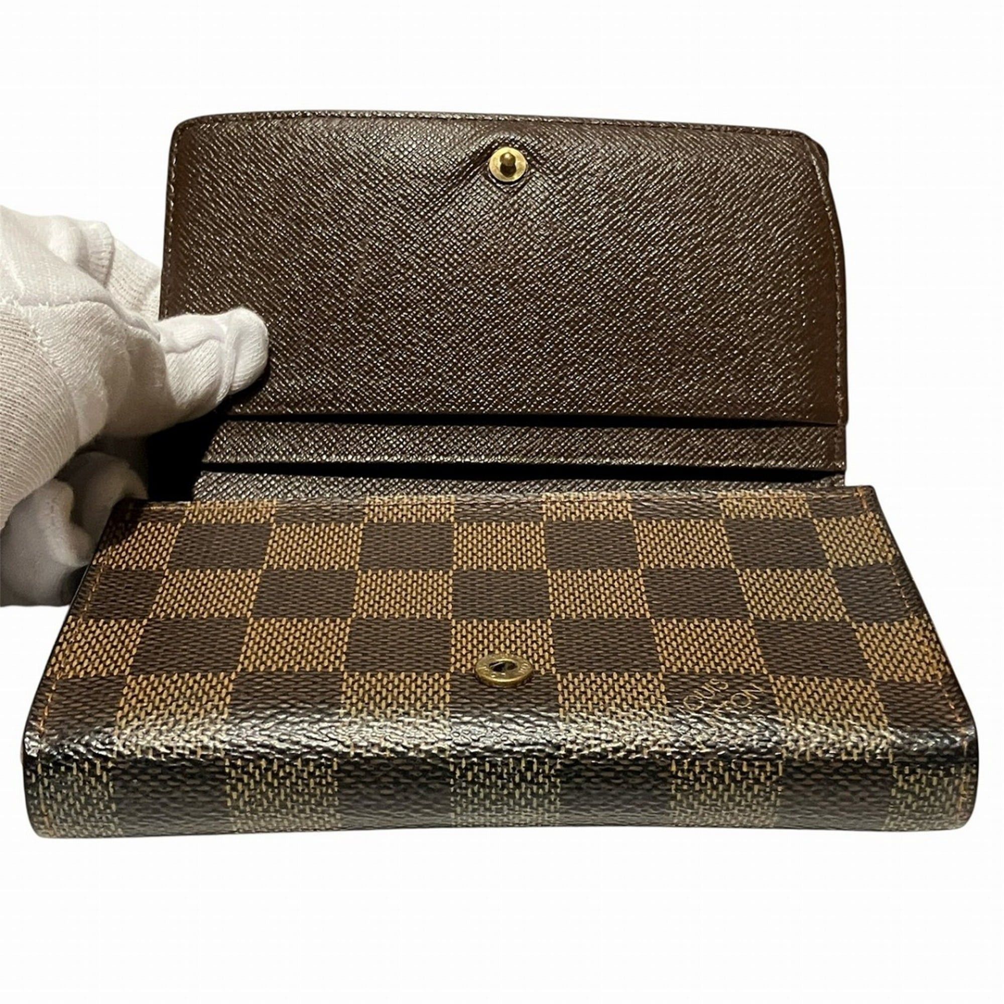 Louis Vuitton Louis Vuitton Portefeuille Trésor Bi-fold Wallet, Damier Toile Leather, N61736 Size ONE SIZE - 3 Thumbnail