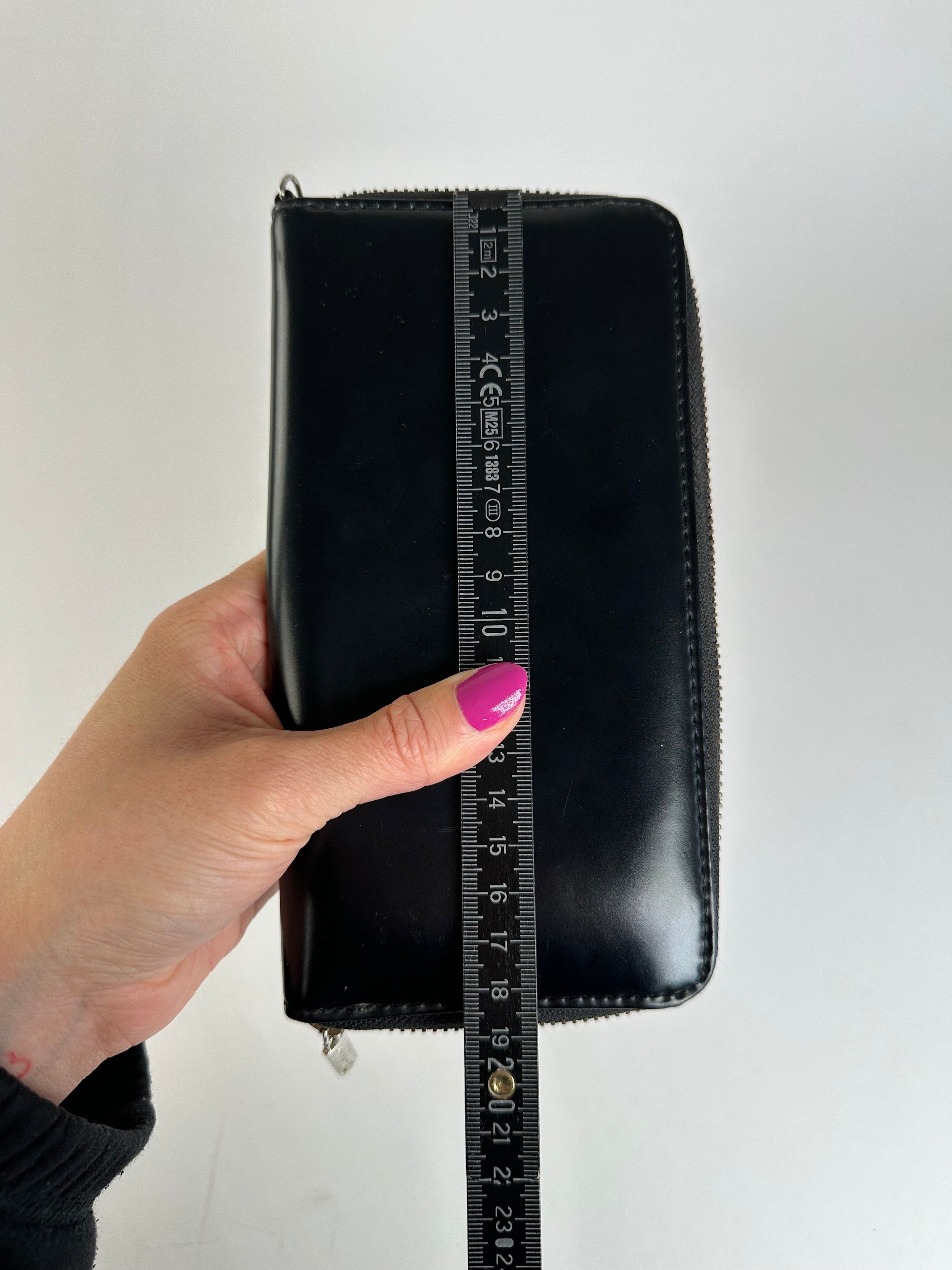 Other Vintage Junko Koshino Zip-Around Wallet Leather Black Size ONE SIZE - 6 Thumbnail