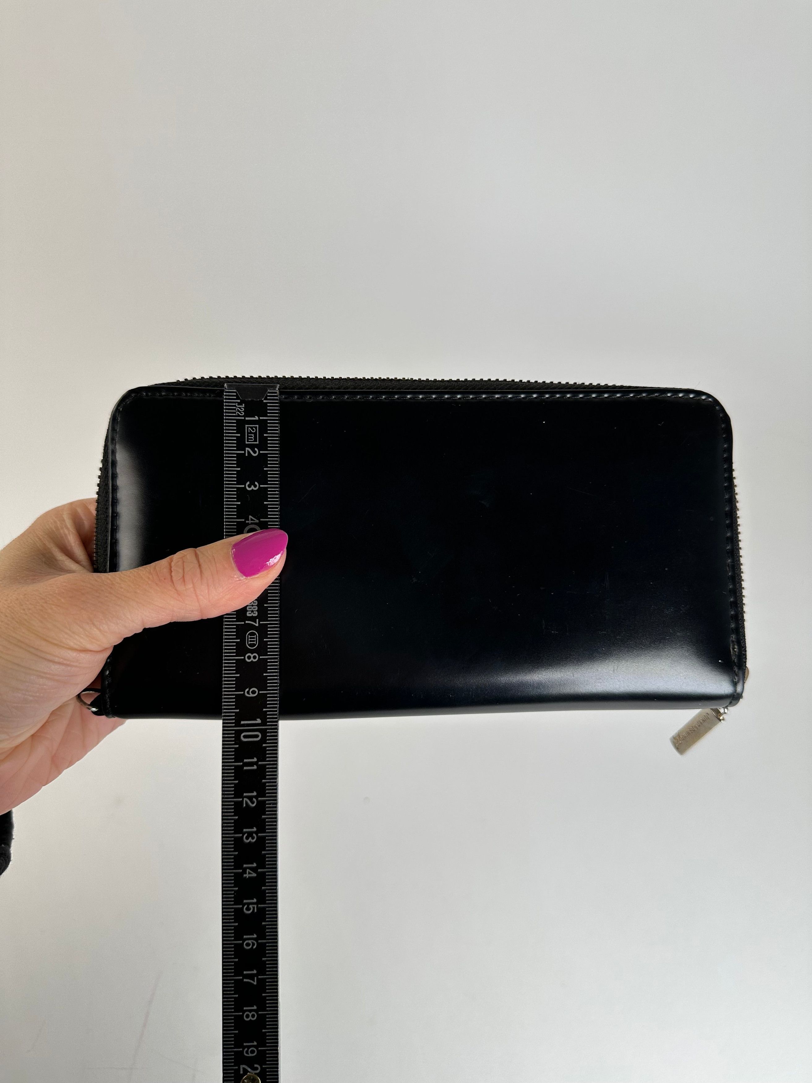 Other Vintage Junko Koshino Zip-Around Wallet Leather Black Size ONE SIZE - 7 Thumbnail
