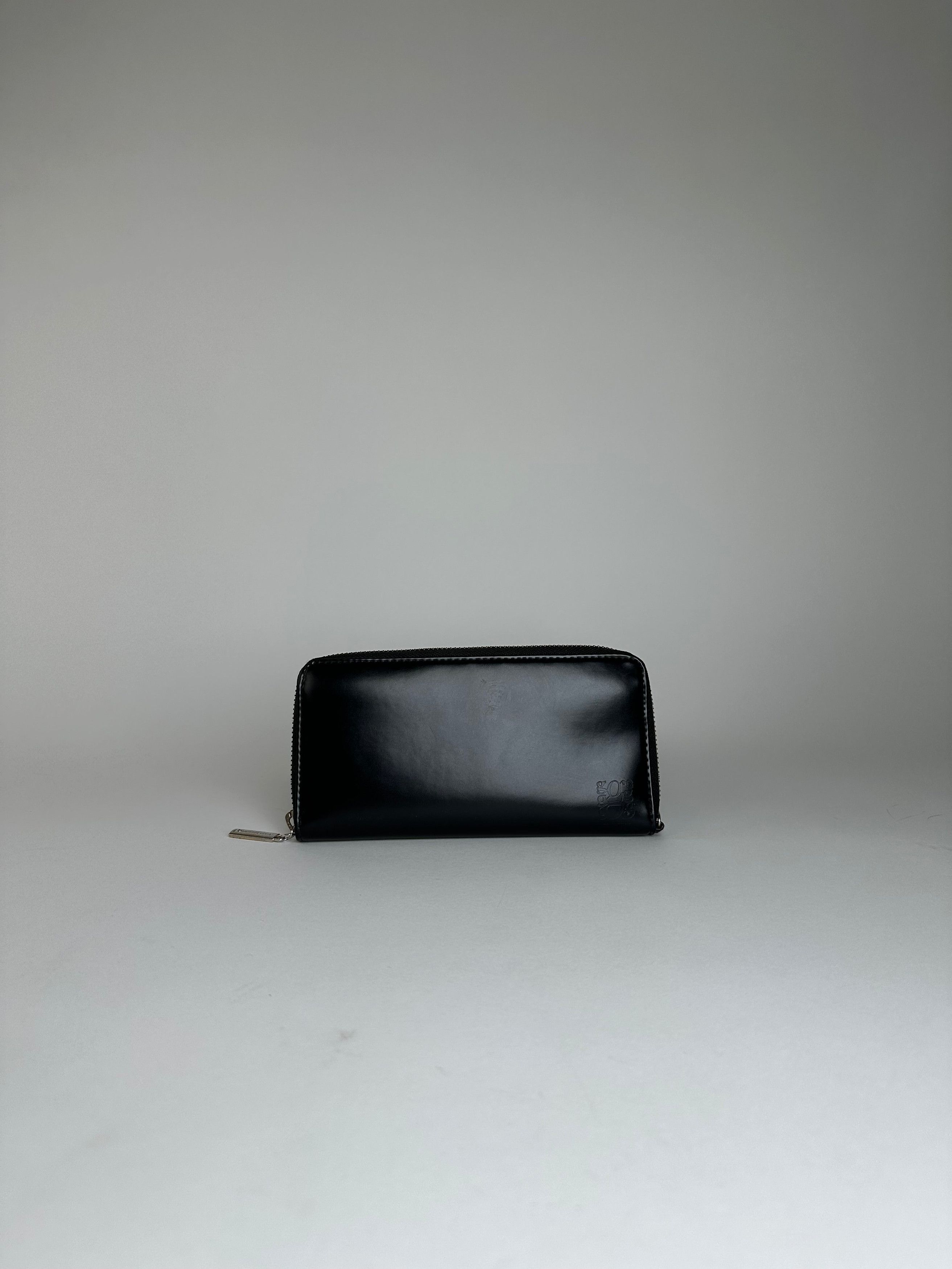 Other Vintage Junko Koshino Zip-Around Wallet Leather Black Size ONE SIZE - 8 Thumbnail