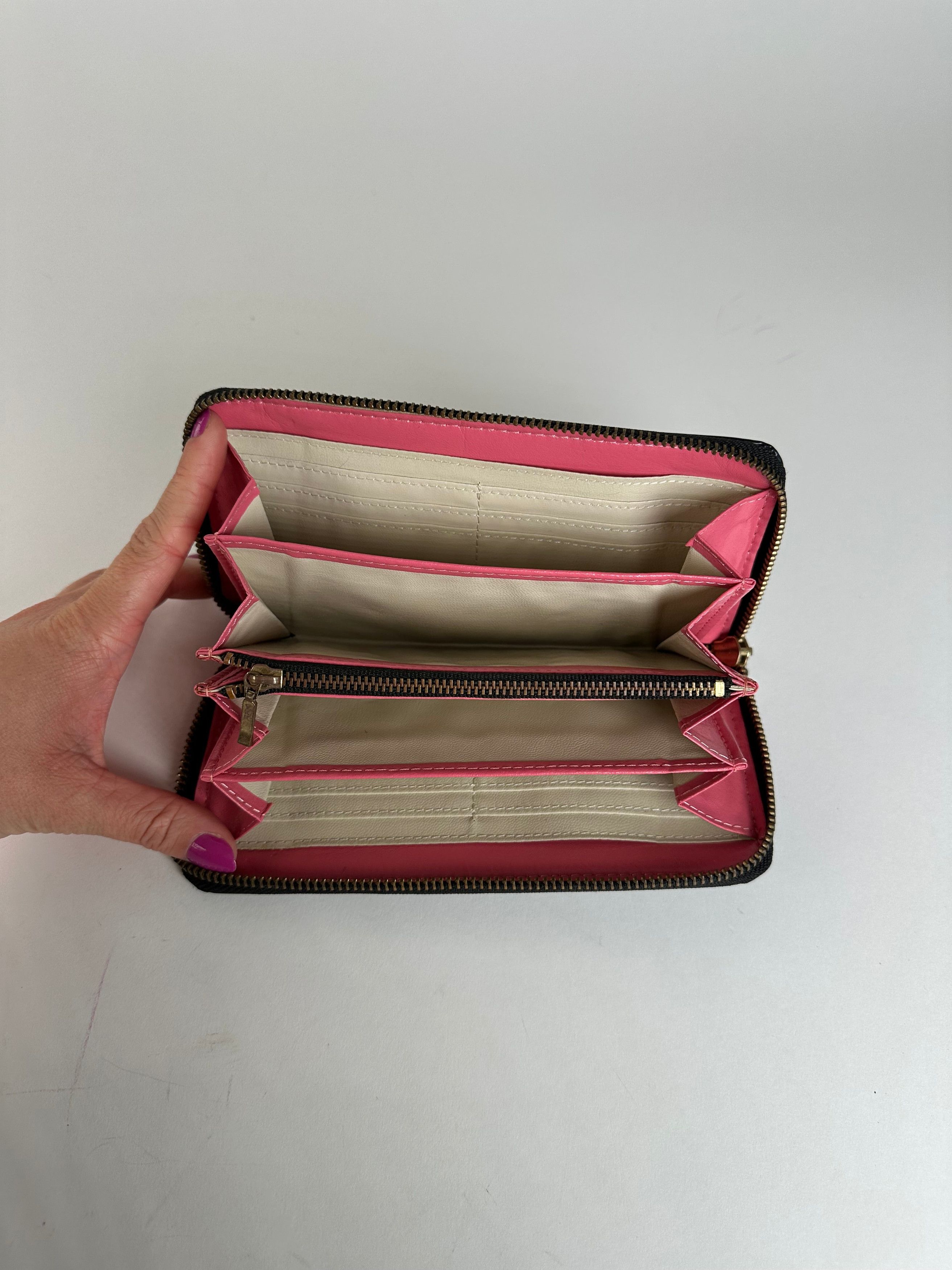 Other Vintage Junko Koshino Zip-Around Wallet Leather Black Size ONE SIZE - 3 Thumbnail