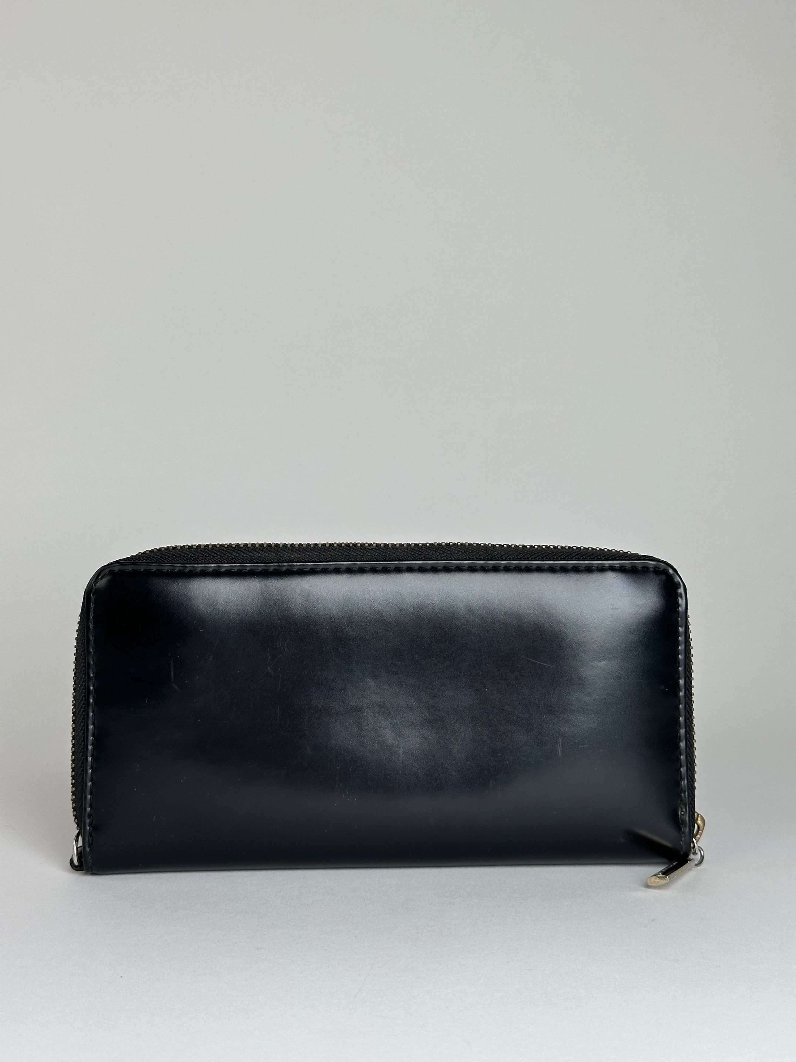 Other Vintage Junko Koshino Zip-Around Wallet Leather Black Size ONE SIZE - 9 Thumbnail
