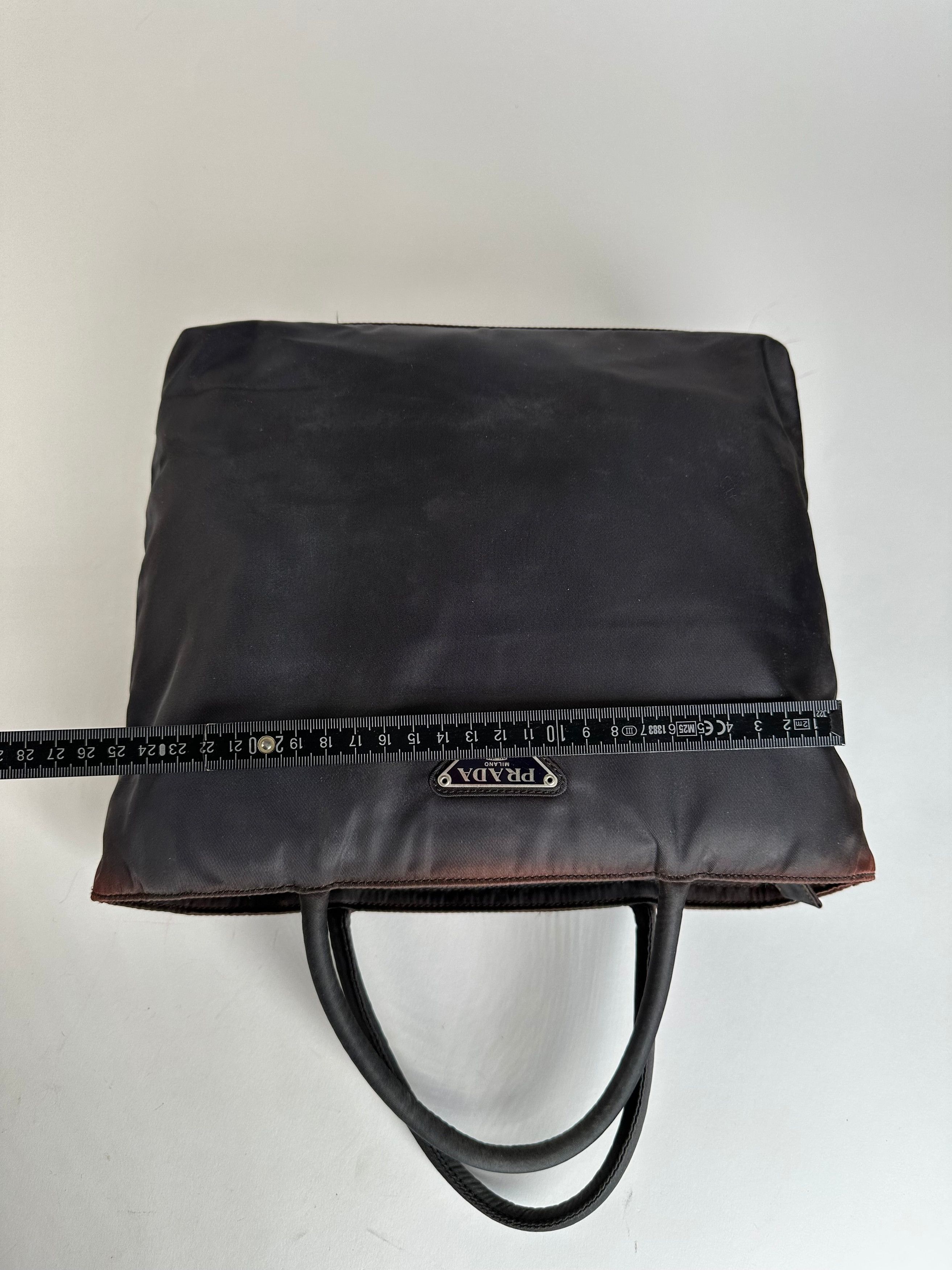 Prada Vintage Nylon Tote Bag Black Size ONE SIZE - 10 Thumbnail